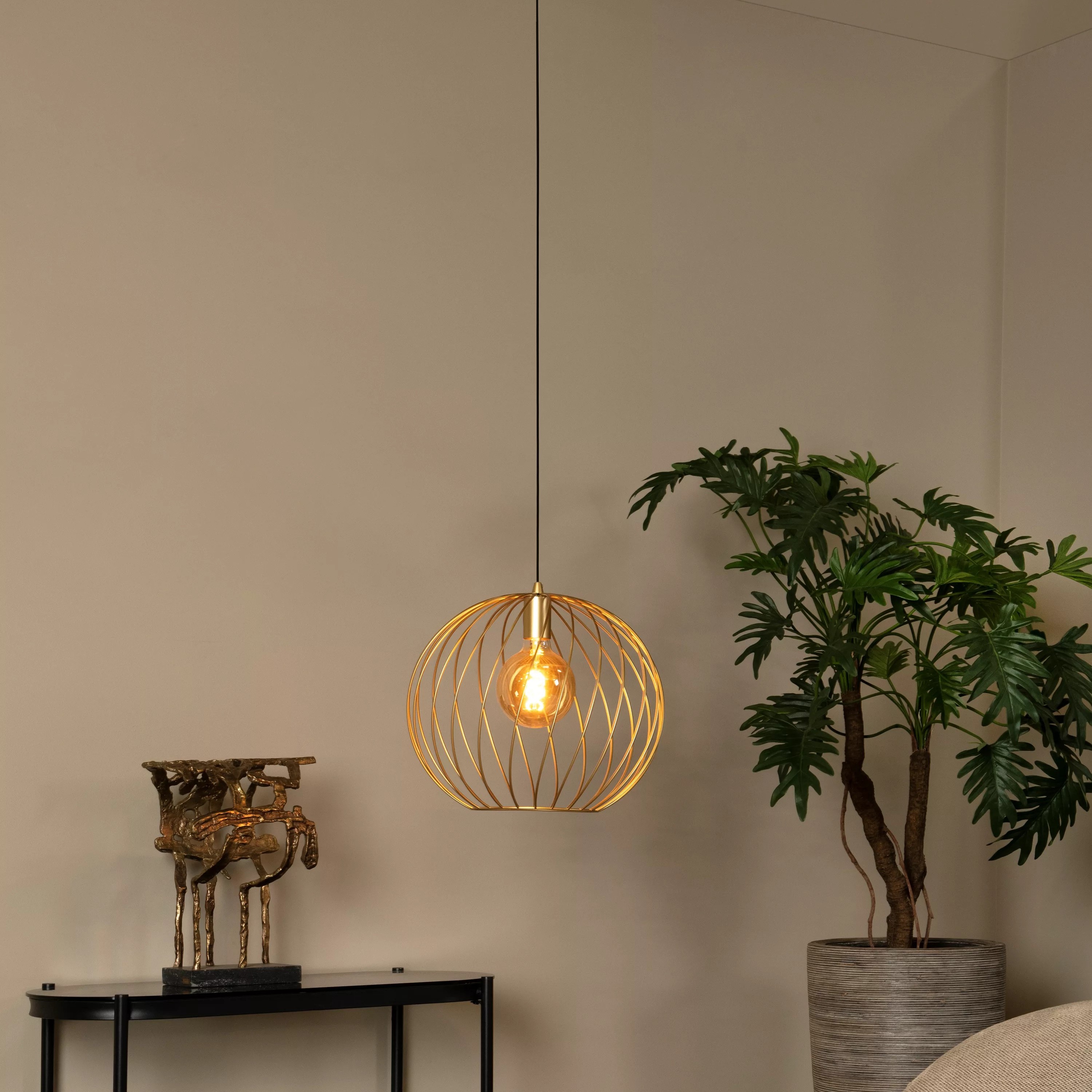 Lucide Danza - lampe suspendue - Ø cm - or