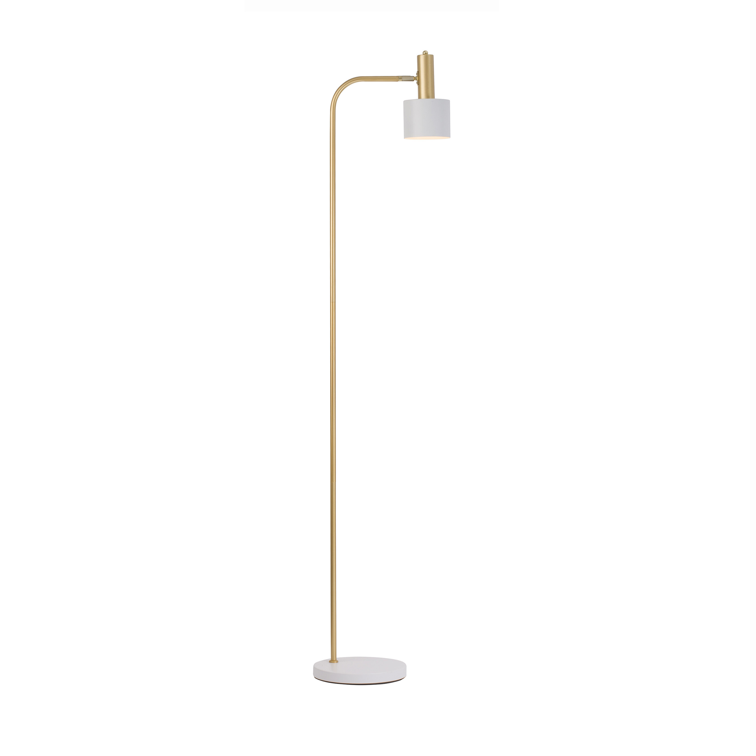Nova Luce Paz - lampadaire - - or et blanc
