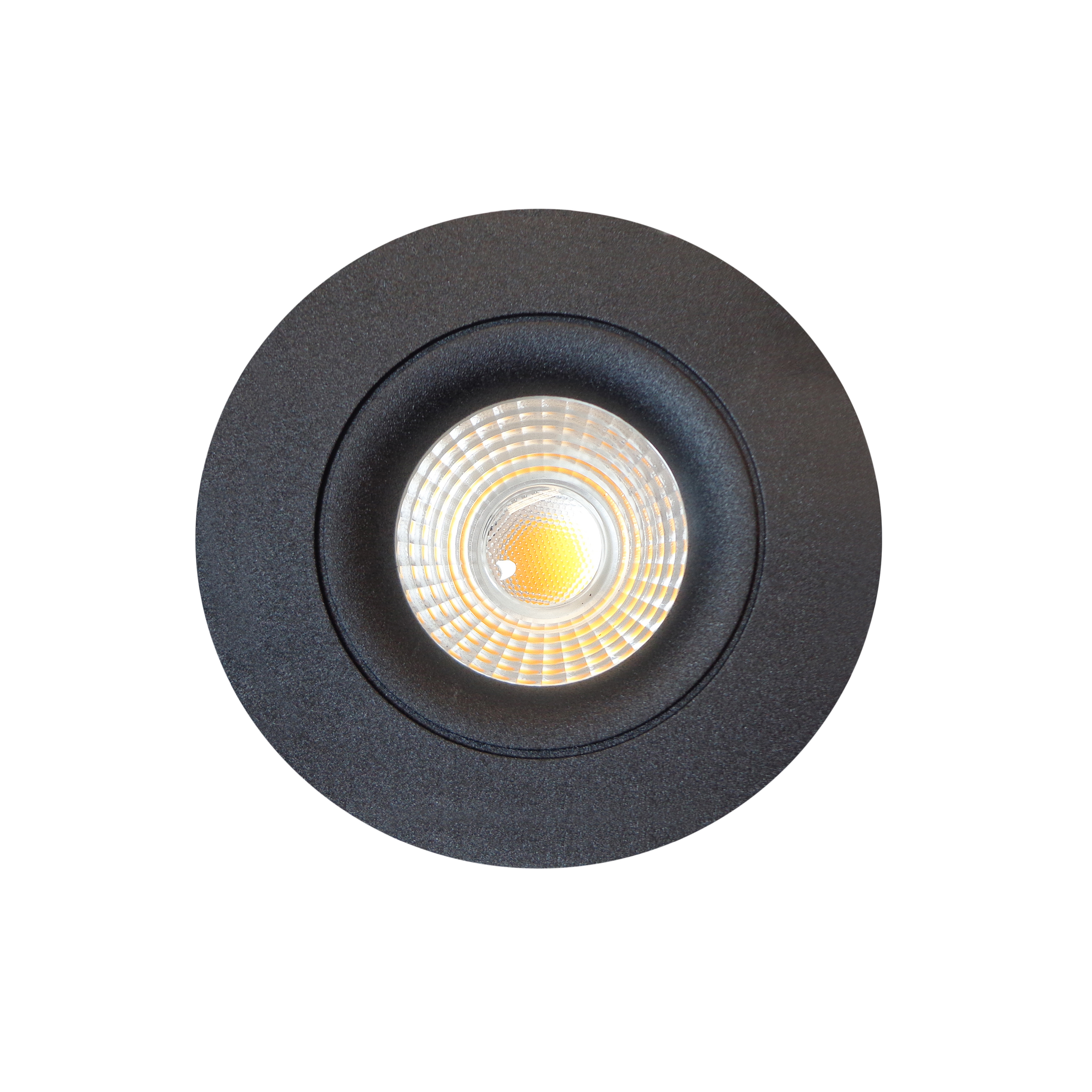 Artdelight Venice 2108 - spot encastré - Ø 80 mm, Ø 68 mm encastré - 8W LED dimmable inclus - IP44 - noir