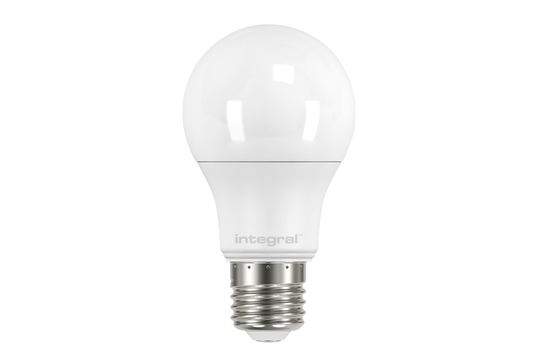 Ampoule LED intégrée - Ø ,8 cm - E27 - 8,6W non-dégradable - 2700K - verre laiteux