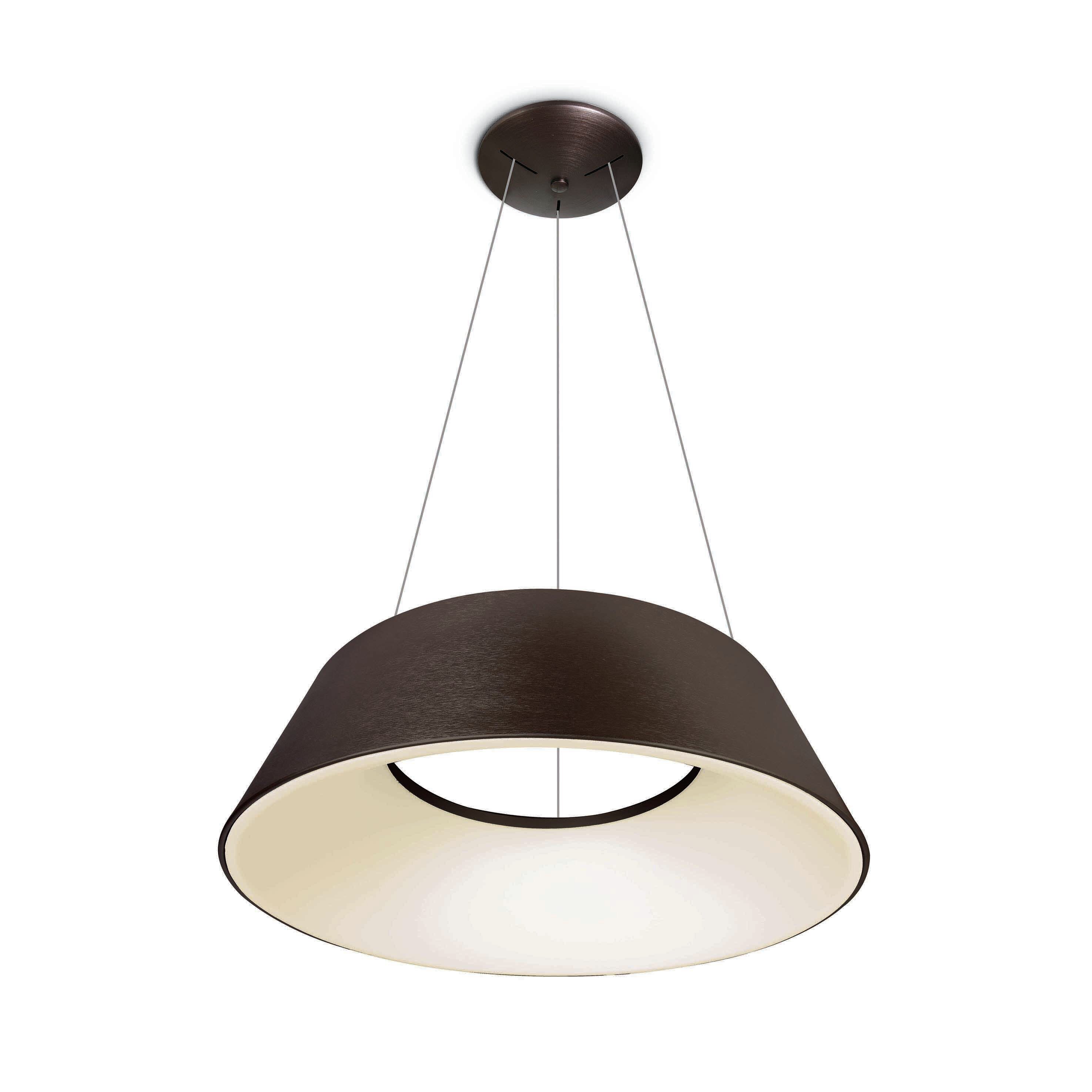 ONE Light Mushroom - lampe suspendue - Ø ,5 cm - 60W LED inclus - brun brossé