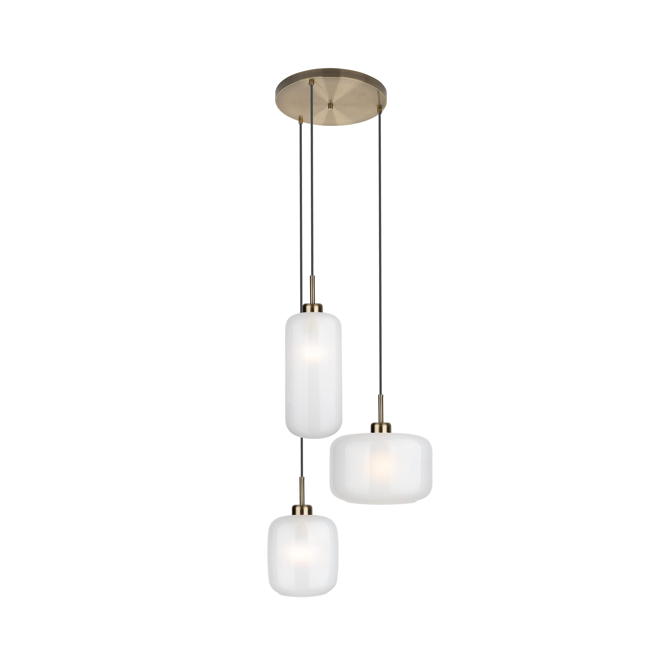 Maxlight Smooth - lampe suspendue - Ø cm - or brossé