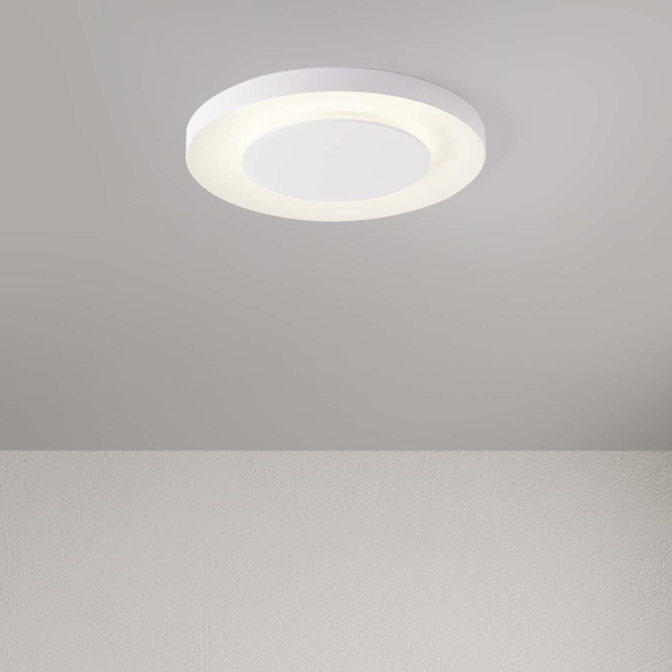 Nova Luce Pada - plafonnier - Ø cm - 37W dimmable LED inclus - blanc sablé