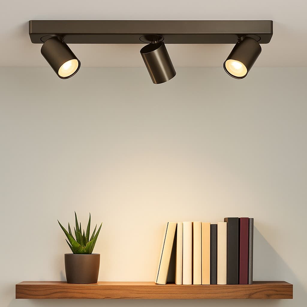 Projectlight Phoebe - spot en saillie 3L - x - bronze