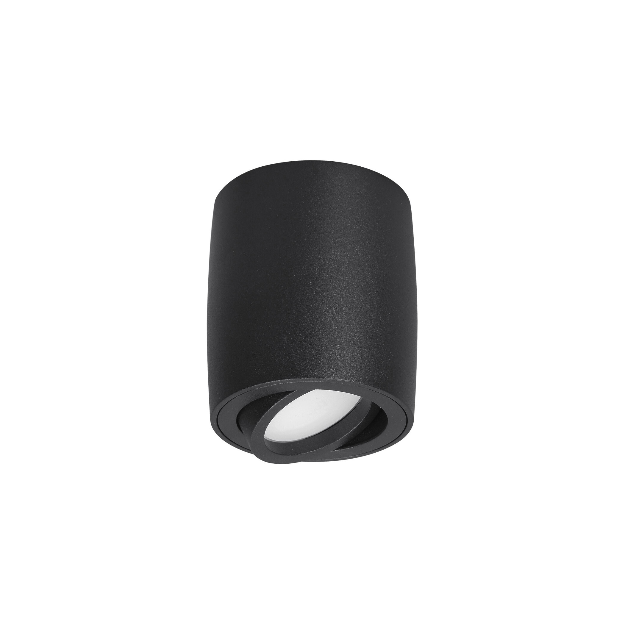 Nova Luce Gozzano - spot en saillie 1L - Ø cm - noir sable
