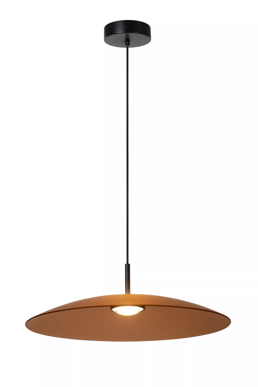 Lucide Menga - lampe suspendue - Ø cm - 18,6W LED dimmable inclus - amber
