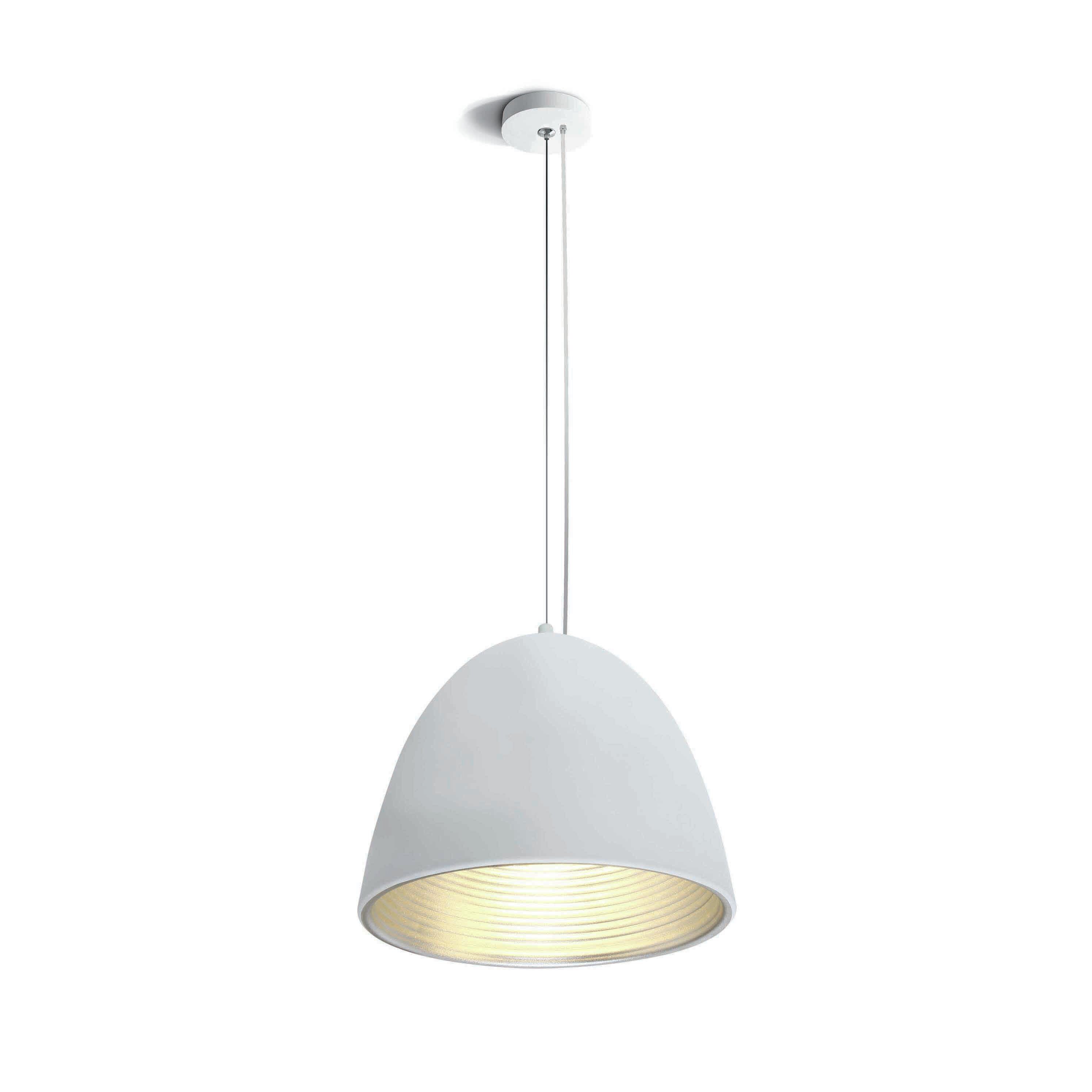 ONE Light Bowl Shade Pendant - lampe suspendue - Ø cm - blanc et gris