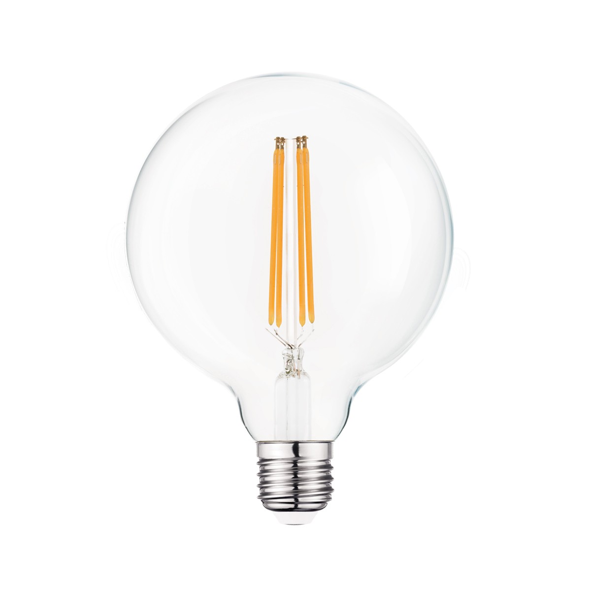 VK Lighting lampe à incandescence - Ø 9,5 x 13,2 cm - E27 - 7W dimmable - 2700K - transparent