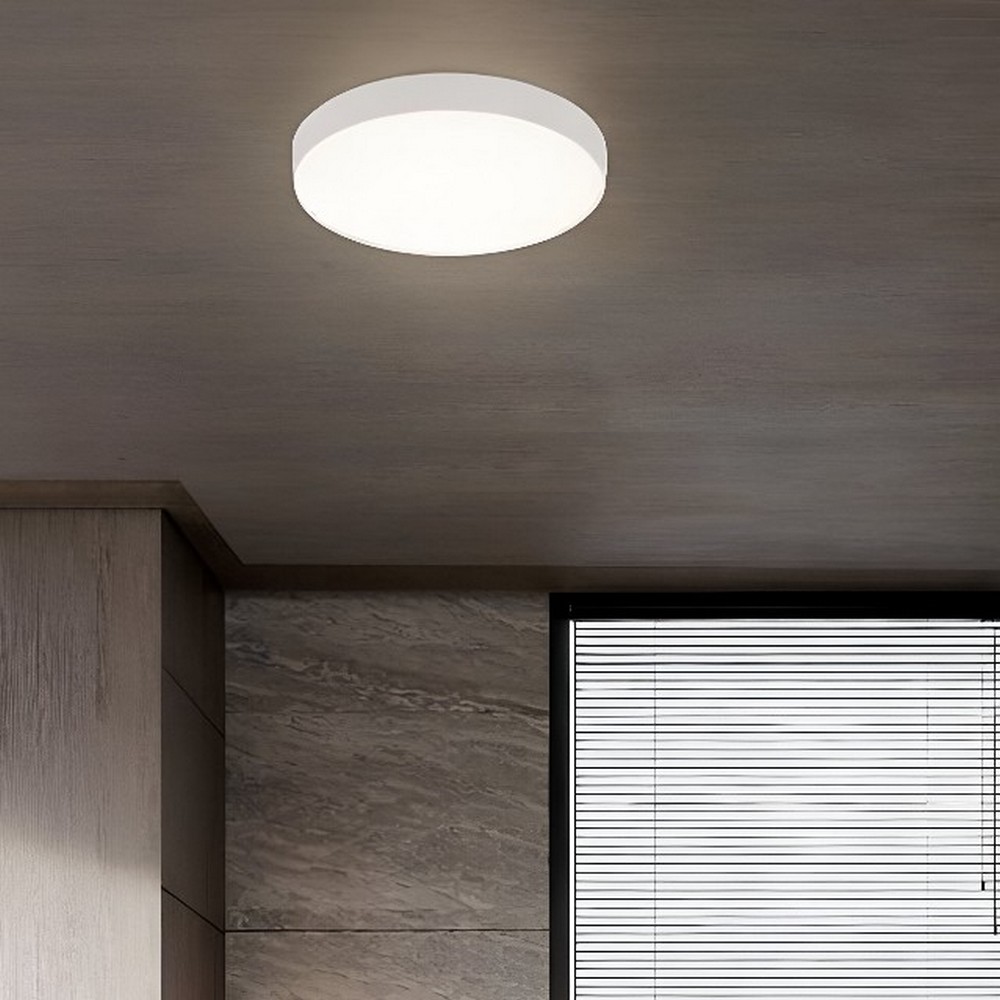 Nova Luce Roi - plafonnier - Ø ,5 cm - 37W dimmable LED inclus - blanc sablé