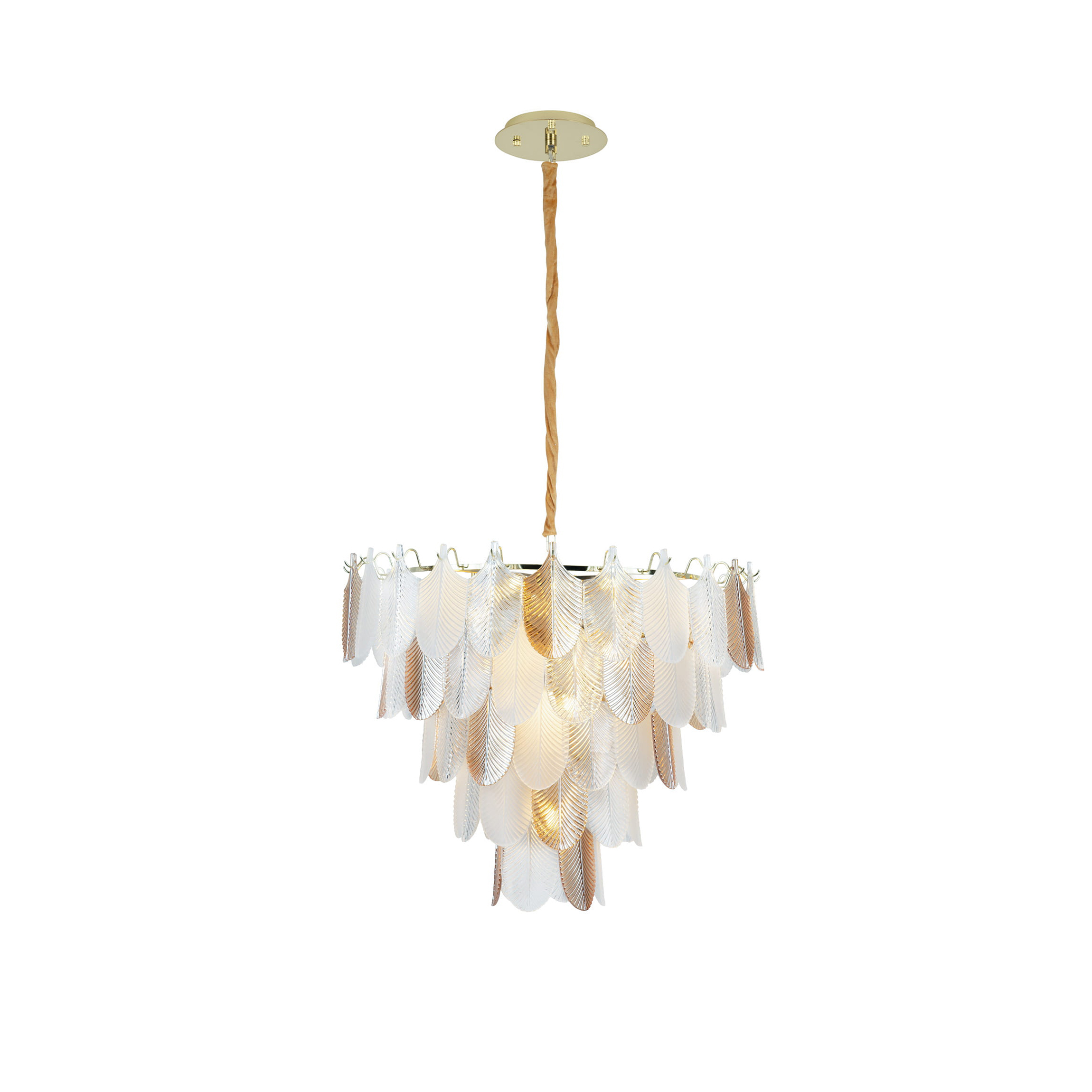 Maxlight Arwena - lampe suspendue - Ø cm - or