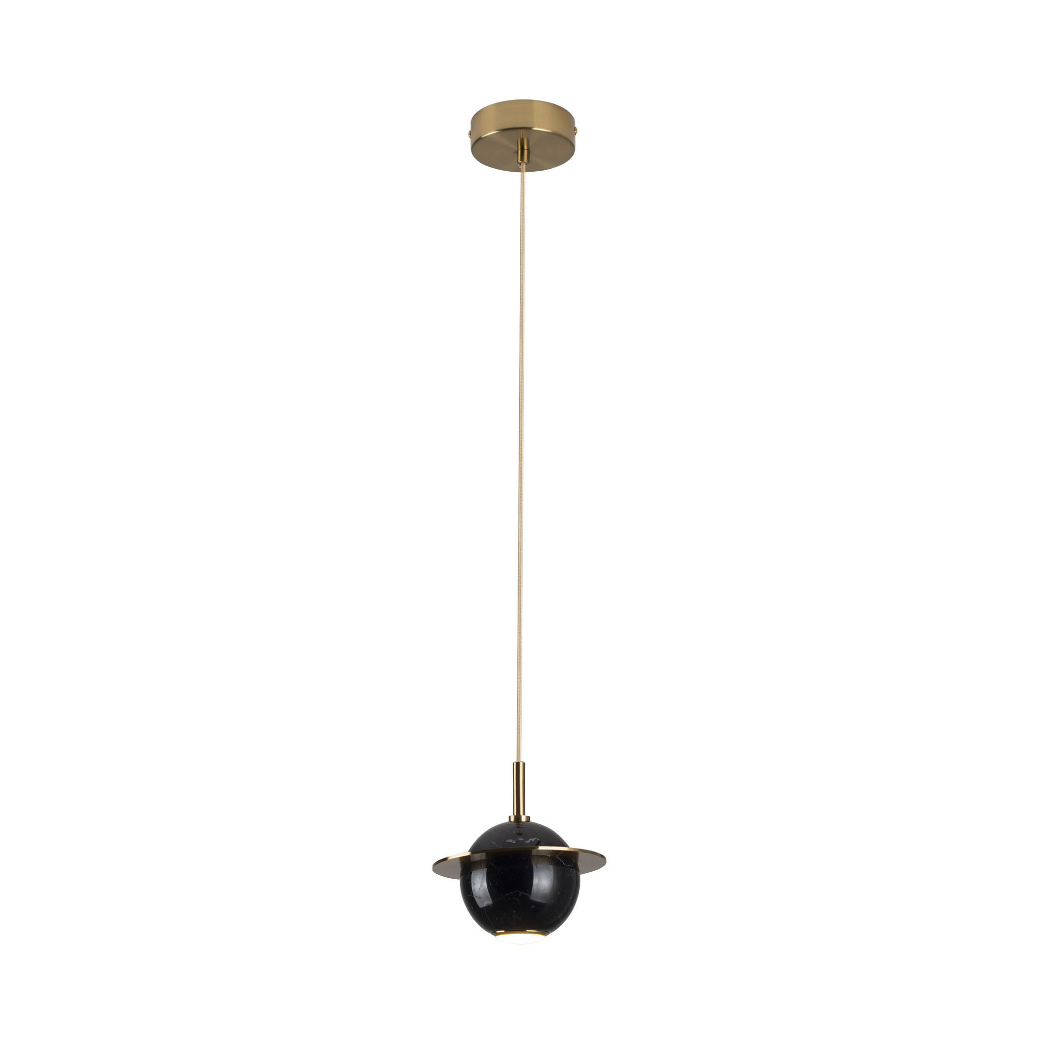 Maxlight Uranos - lampe suspendue - Ø cm - 5W LED inclus - noir et or
