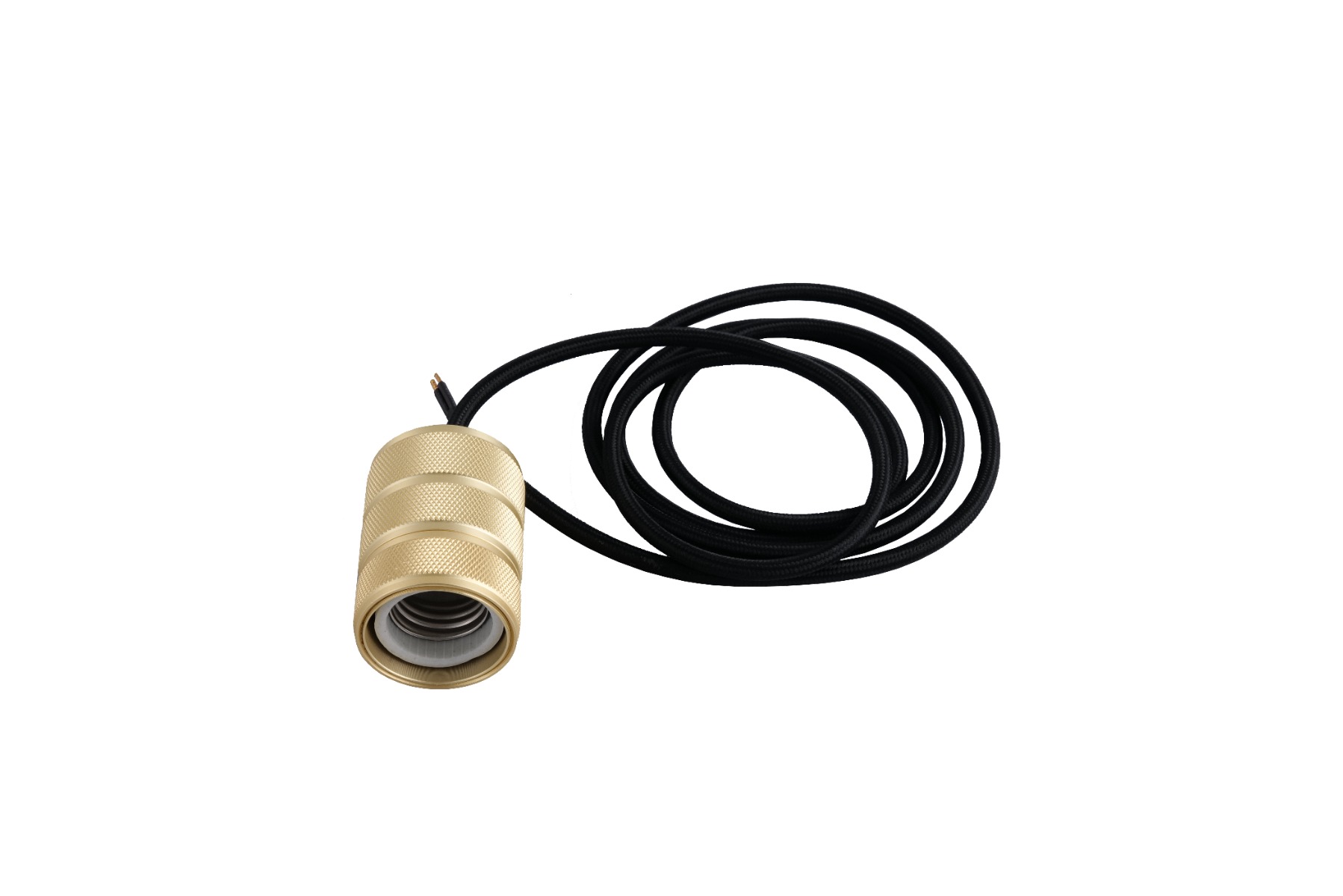 Artdelight suspension sans plaque de plafond - Ø 4,7 x 157,5 cm - or mat avec noir