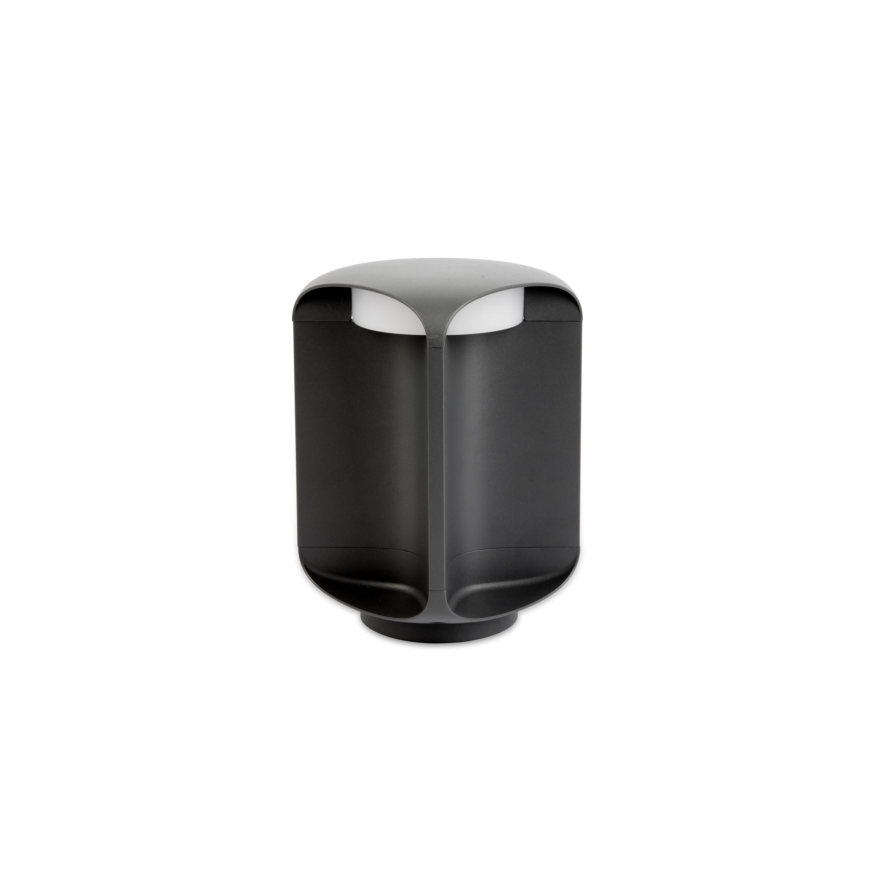Faro Bu-Oh - lampe de jardin - 11,5 x 11,5 x 26,5 cm - 12W LED inclus - IP65 - gris foncé