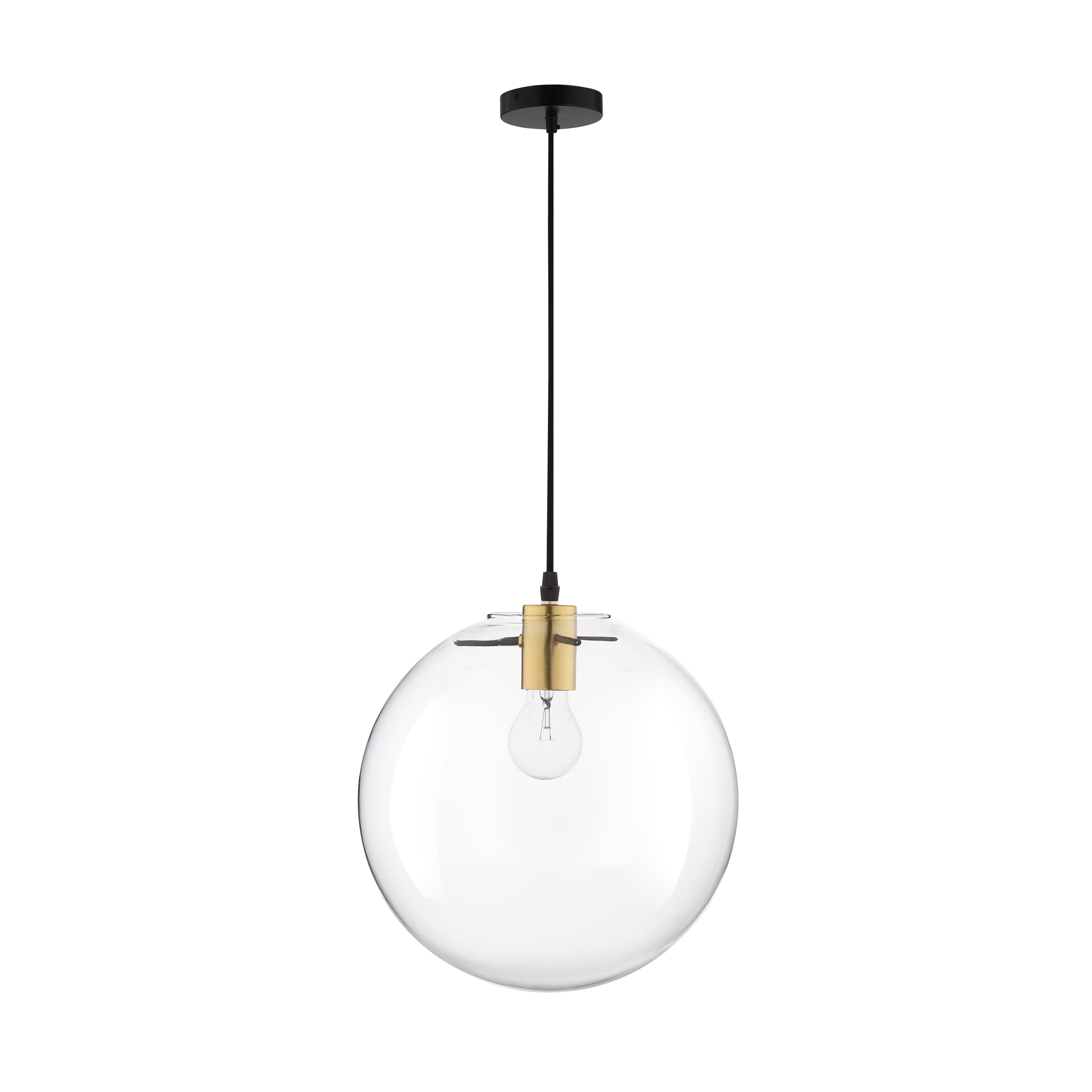 Nova Luce Mirale - lampe suspendue - Ø cm - or et noir