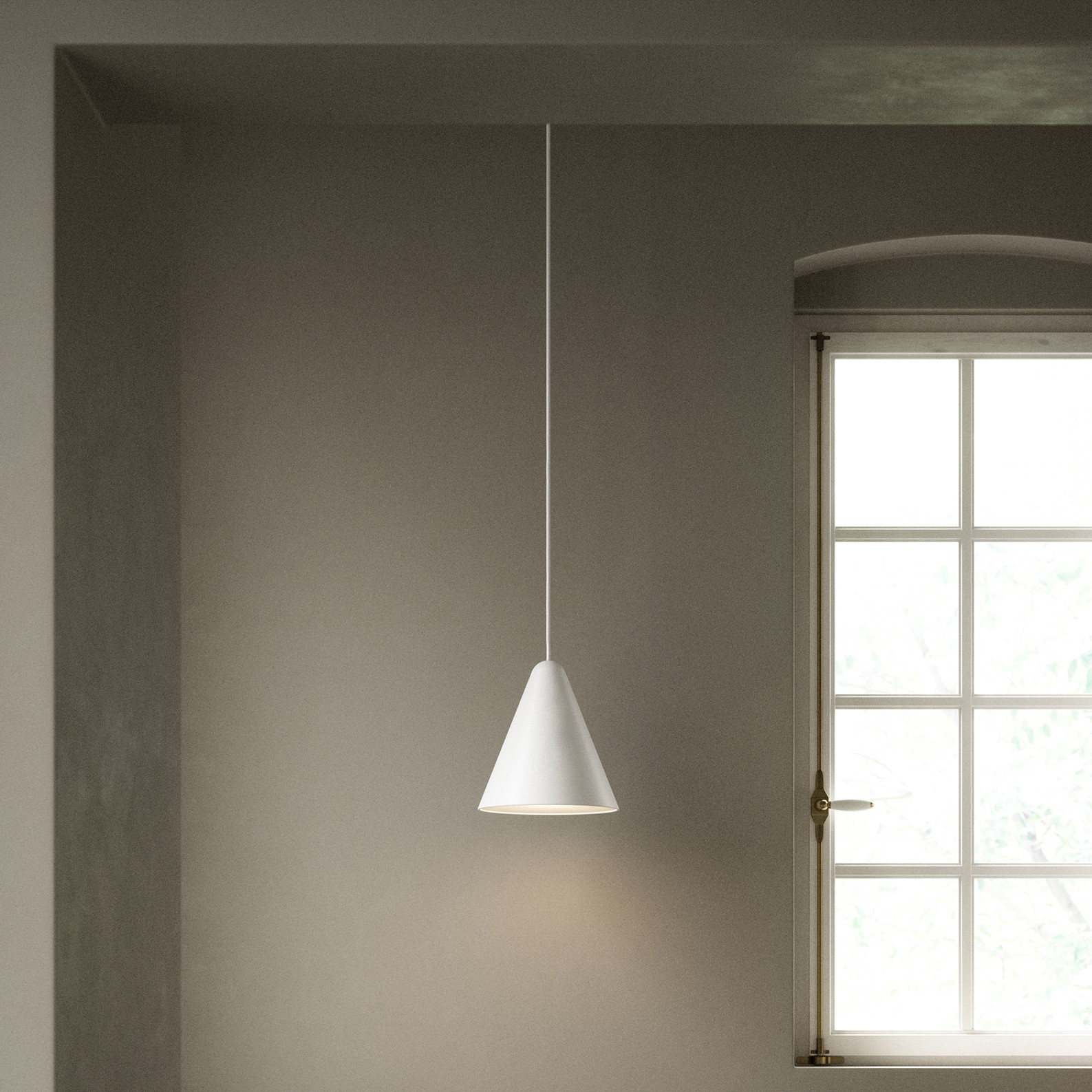 Design for the People Nono 23.5 - lampe suspendue - Ø 23,5 x 332,3 cm - blanc