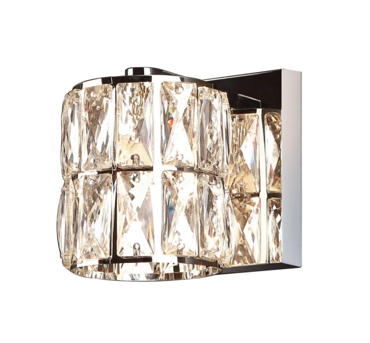 Maxlight Diamante - applique murale - x 13,5 cm - chrome