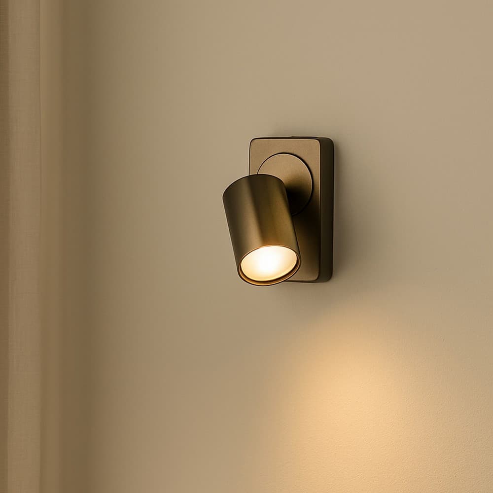 Projectlight Phoebe - spot mural apparent avec interrupteur - x - bronze
