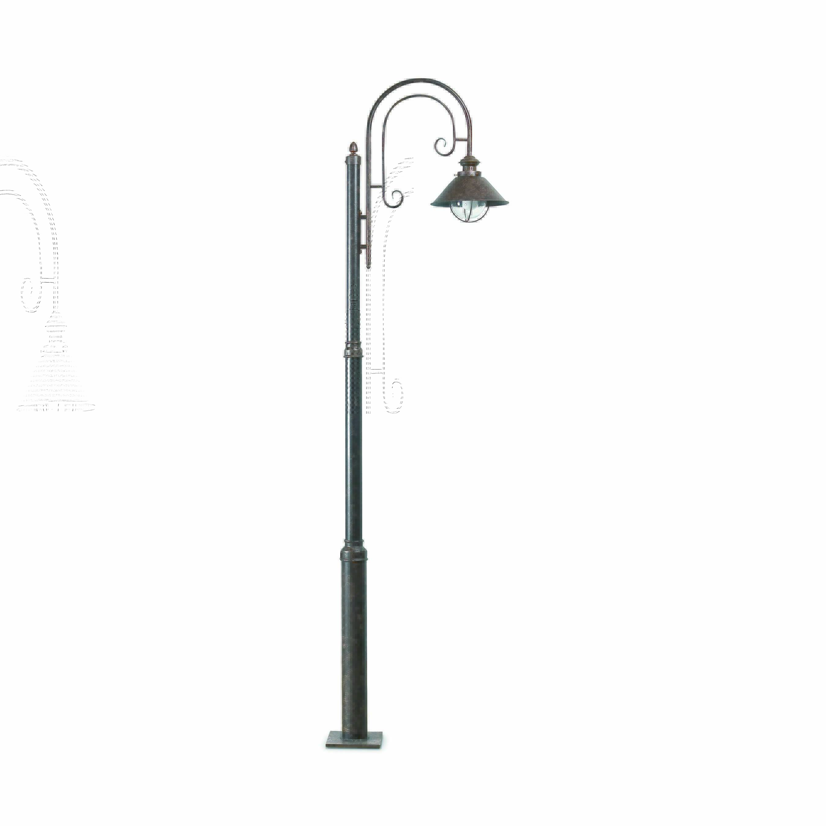 Faro Nautica - lampadaire - ,5 x - IP33 - brun rouille