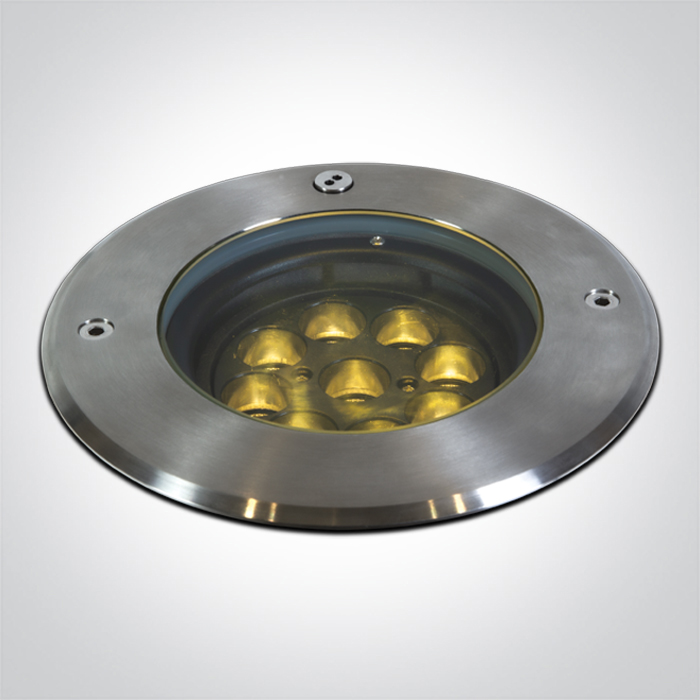 ONE Light Inground Tiltable Range - spot extérieur au sol - Ø 180 mm, Ø 170 mm à encastrer - ,5W LED inclus - IP67 - acier inoxydable