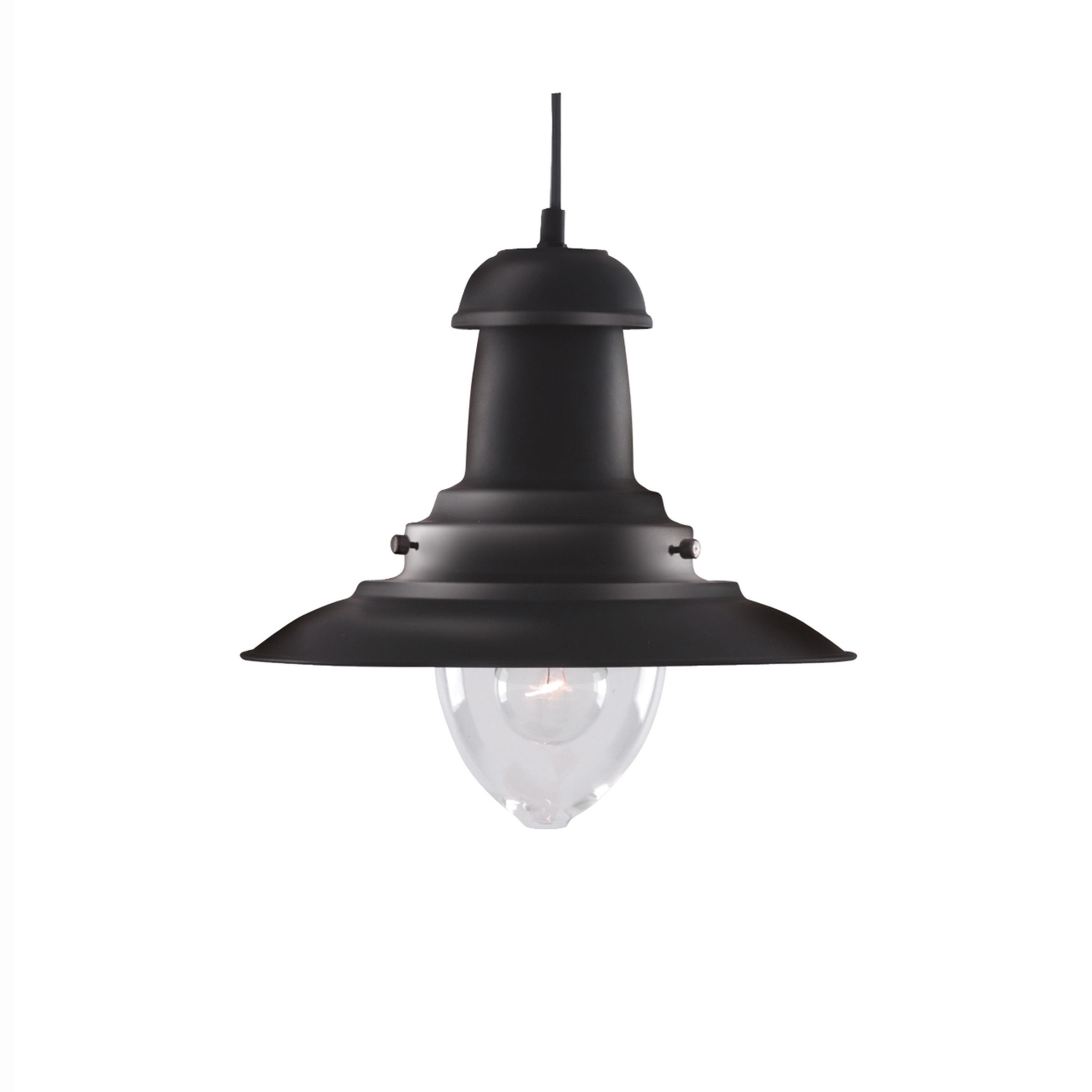 Searchlight Fisherman - lampe suspendue - Ø cm - noir