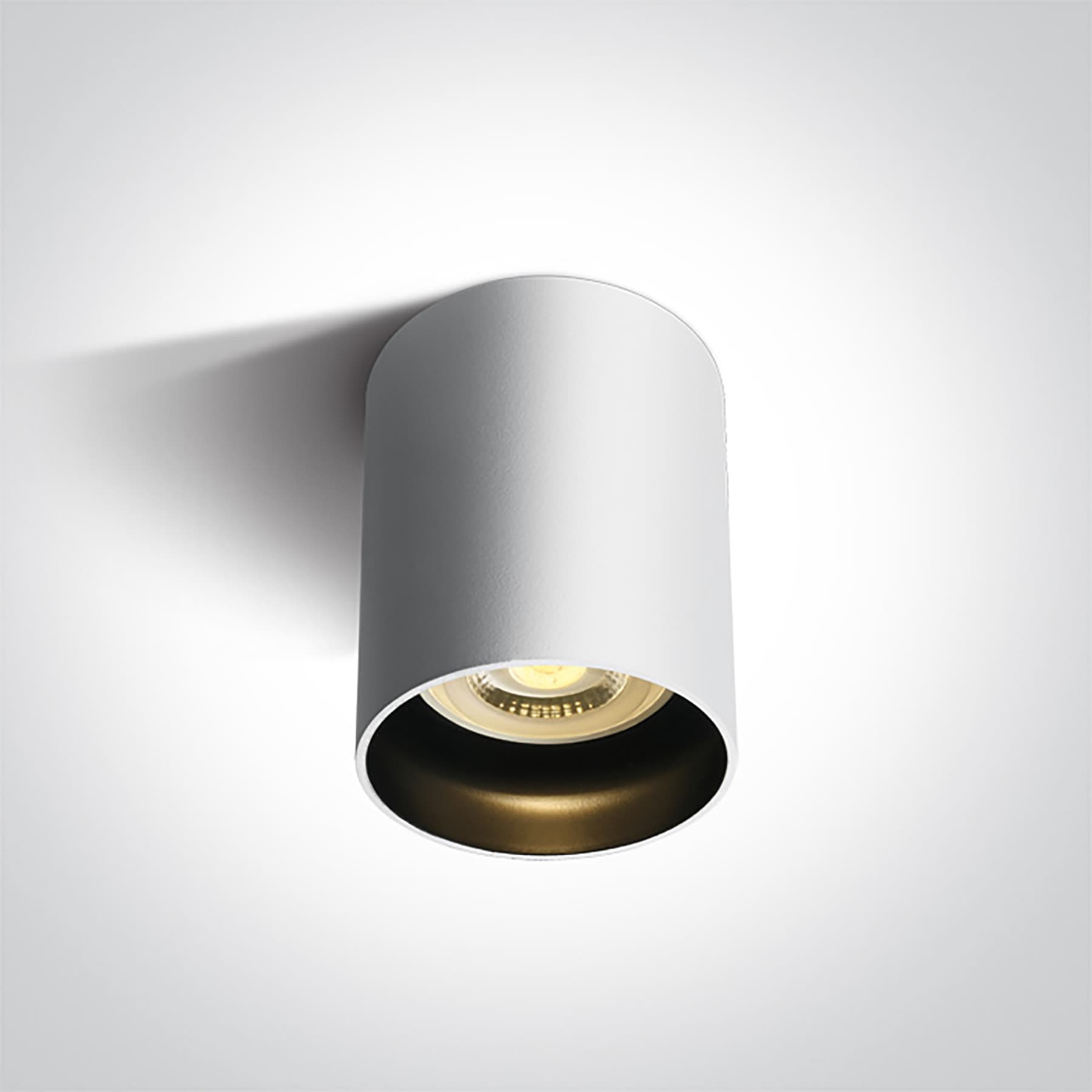 ONE Light GU10 Dark Light - spot en saillie 1L - Ø 6,8 x 9,5 cm - blanc