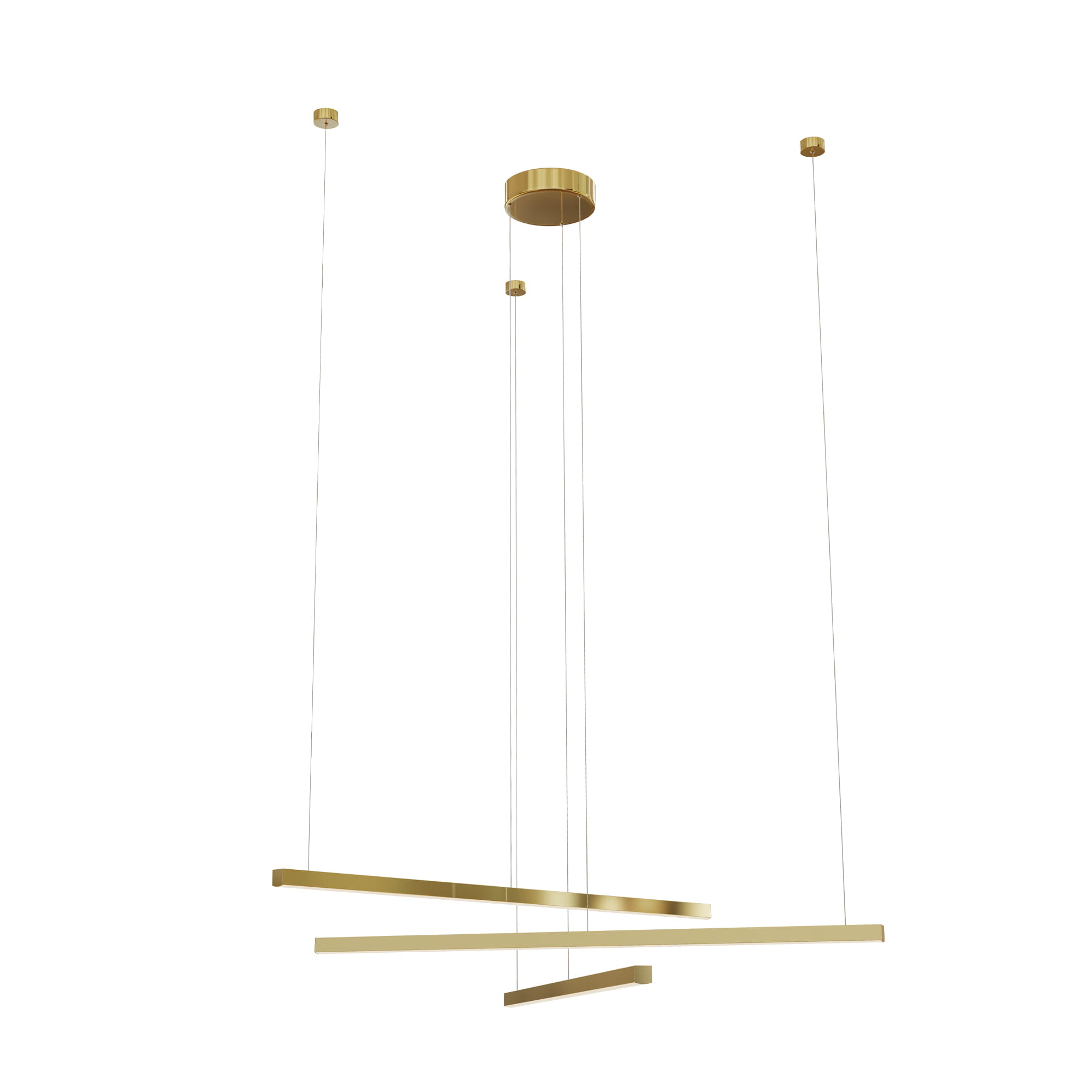 Maxlight Trio - lampe suspendue - ,6 x - W LED dimmable inclus - or brossé