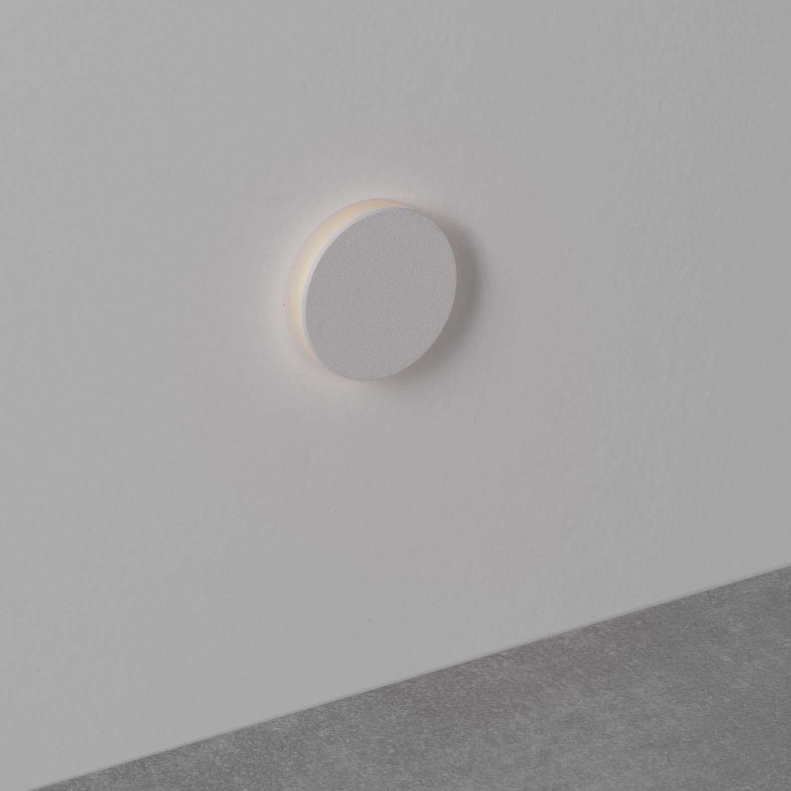 Nova Luce Compo - applique encastrée - Ø cm - 1W LED inclus - IP67 - blanc sablé