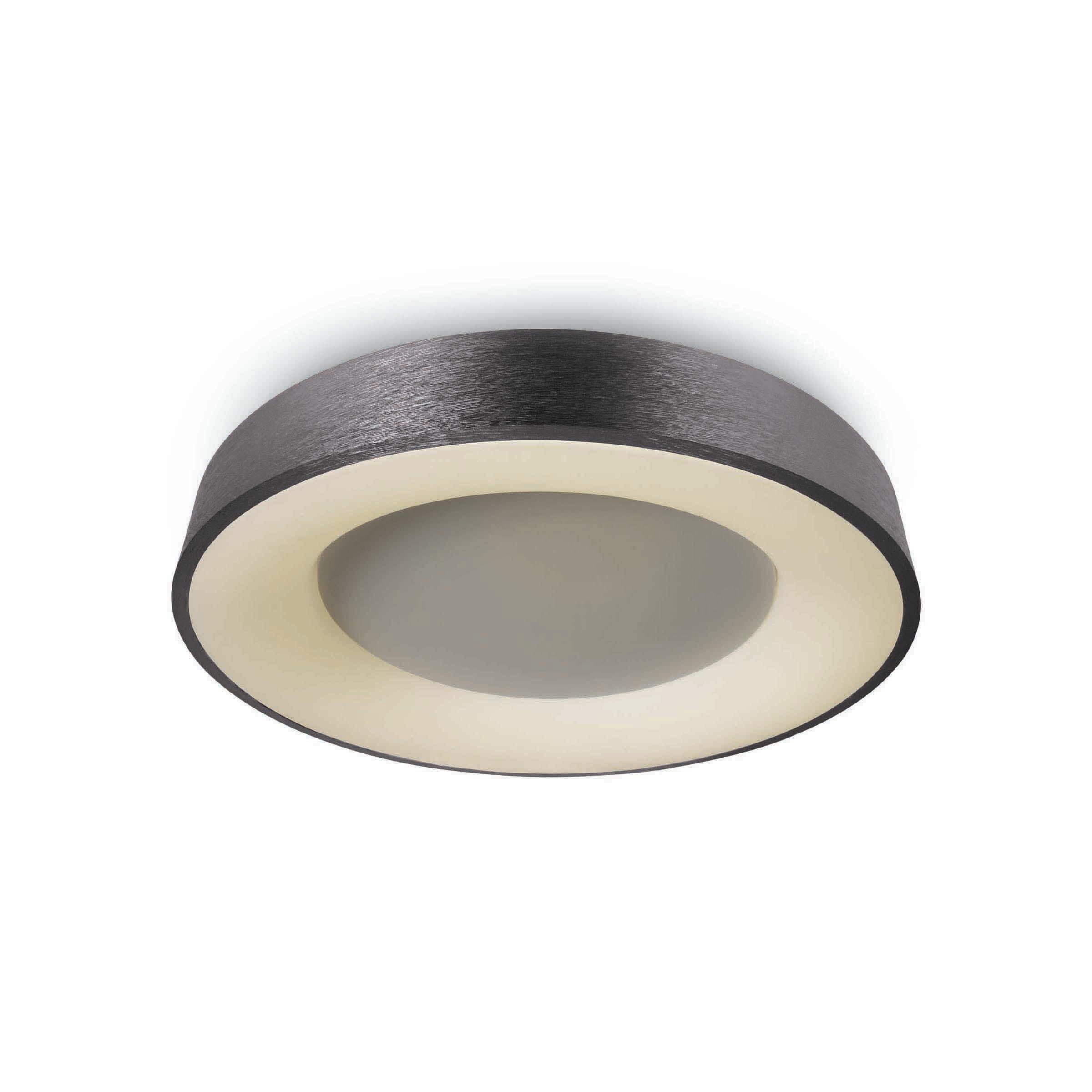 ONE Light Plafo décoratif - plafonnier - Ø ,7 cm - 40W LED inclus - anthracite brossé