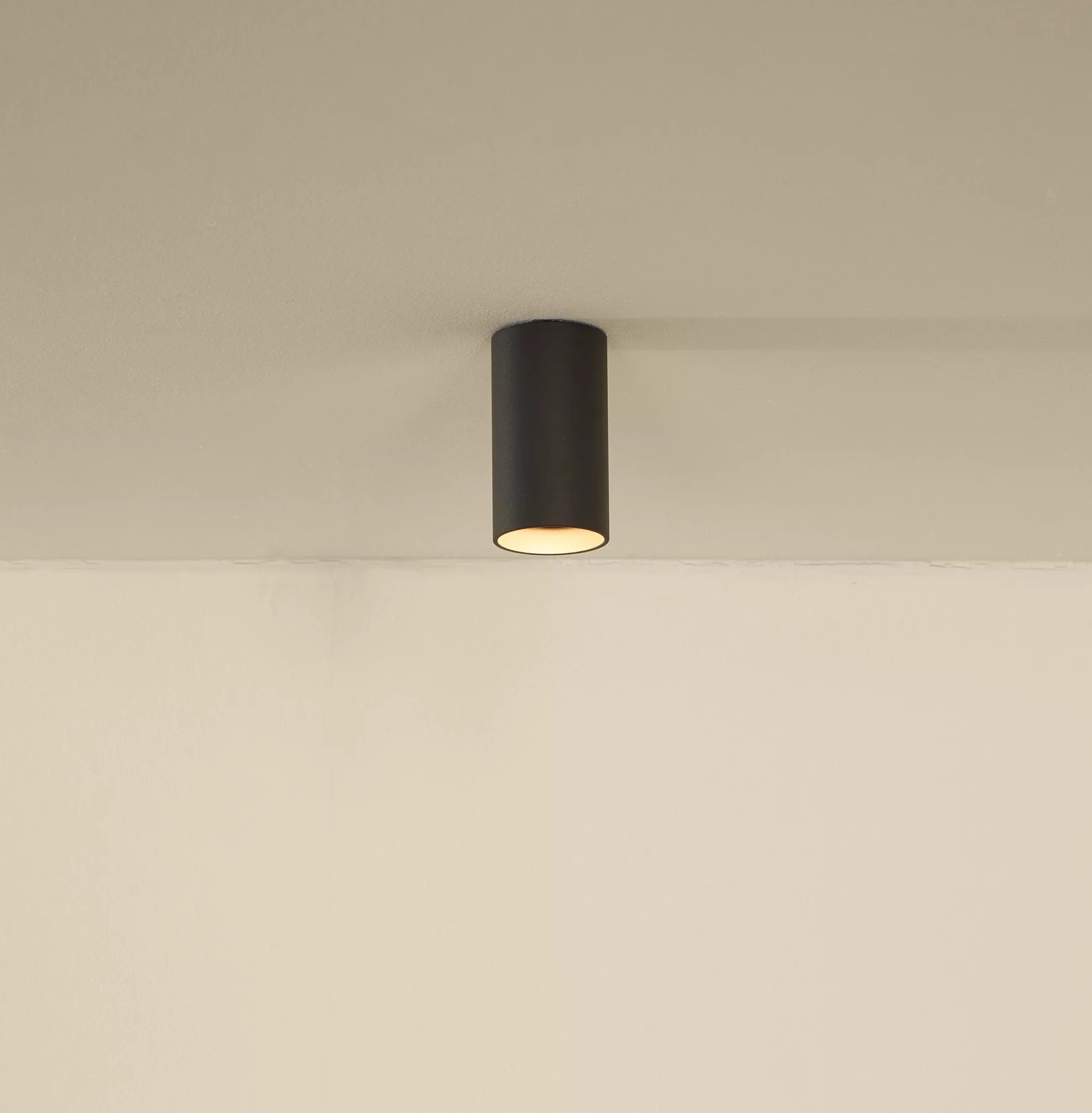 Lucide Delto - spot en saillie - Ø 5,5 x - 5W LED dimmable inclus - dim to warm - gris
