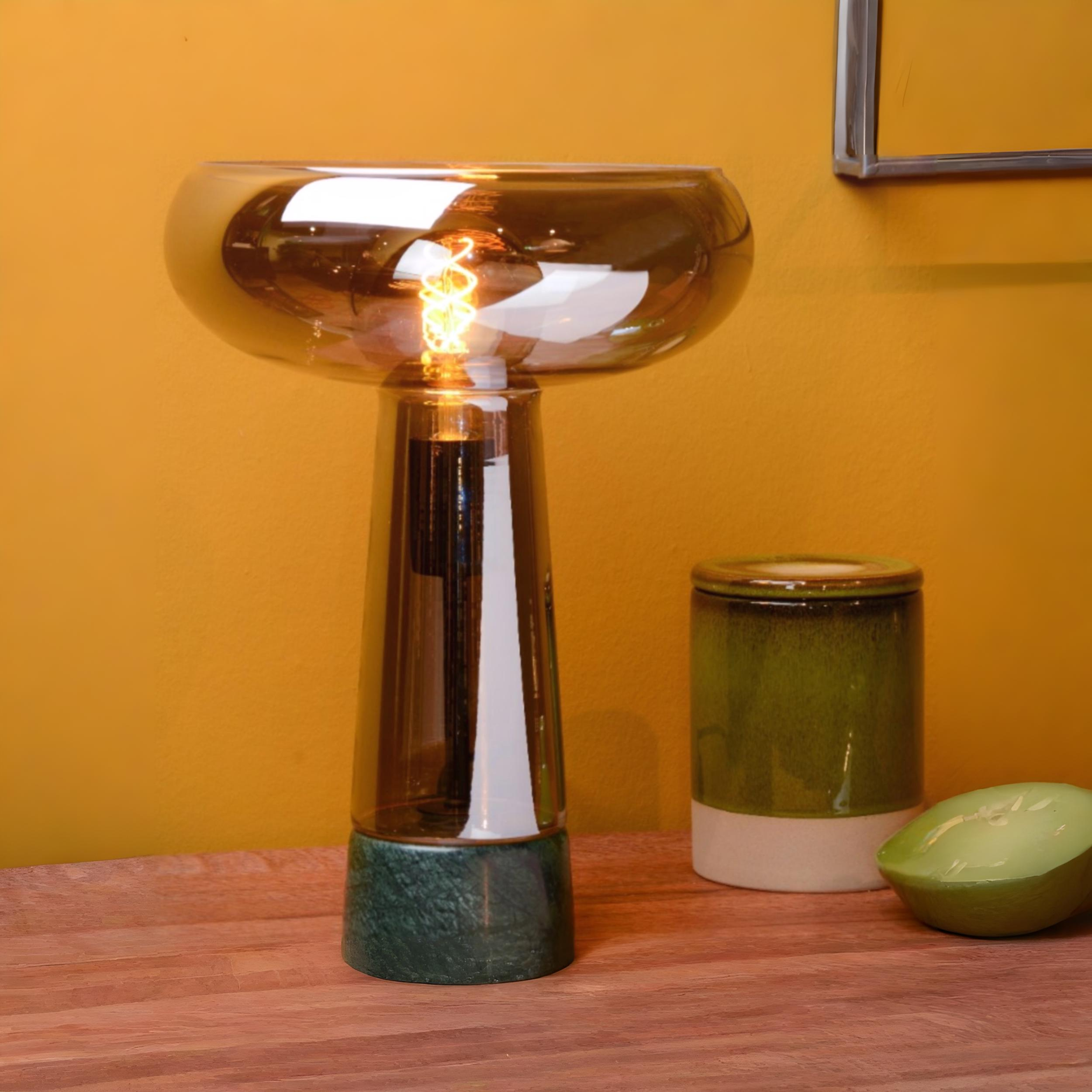 Lucide Listelle - lampe à poser - Ø ,5 cm - fumé