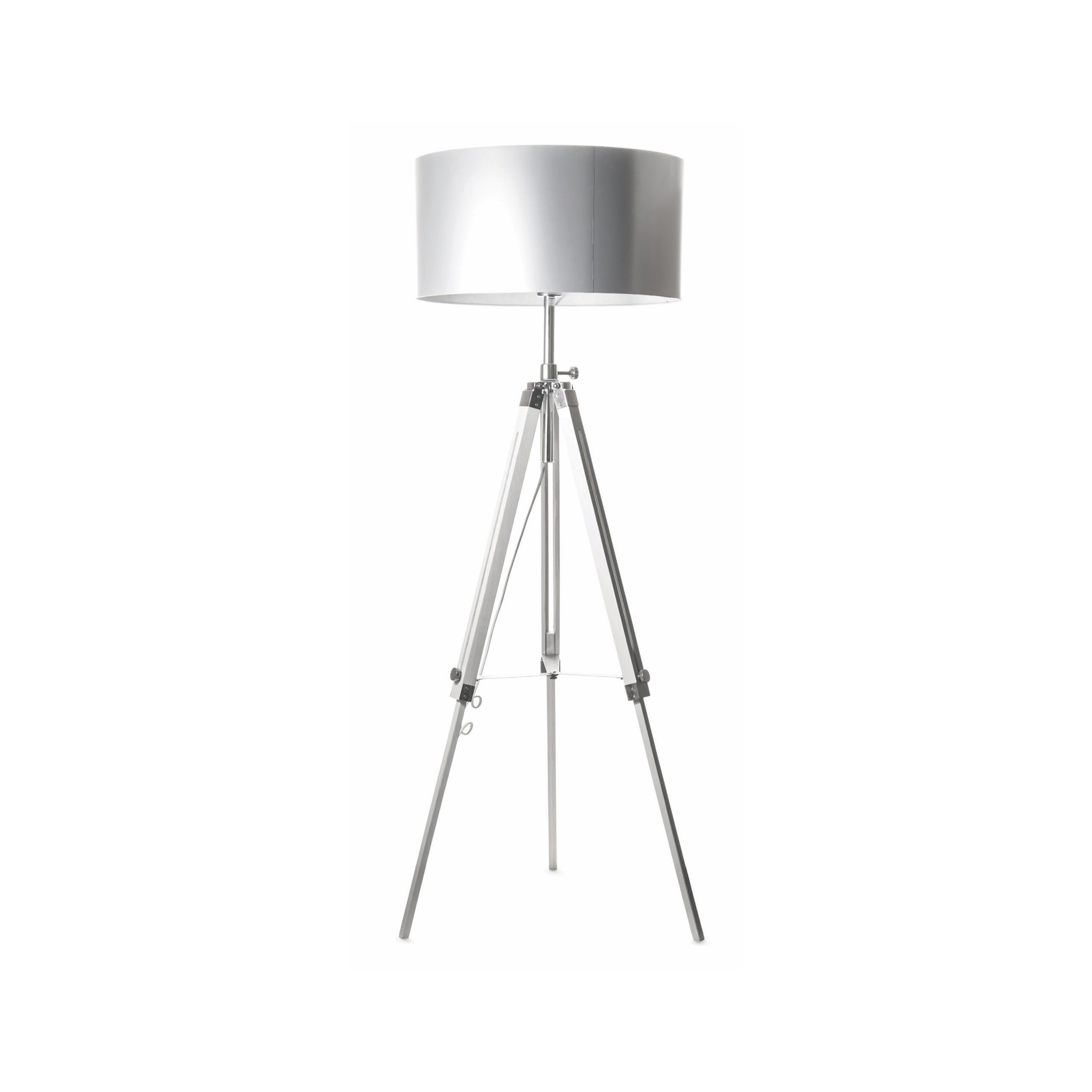Artdelight Jewel - lampadaire - - blanc et chrome