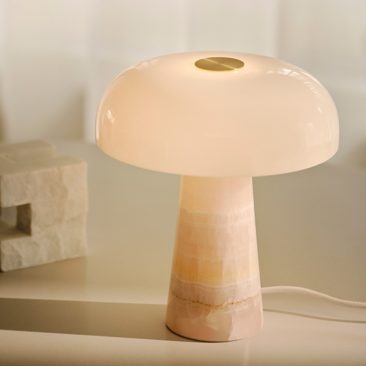 Design for the People Glossy Mini - lampe à poser - Ø 22,3 x 24,3 cm - rose