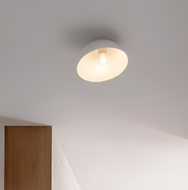 Nova Luce Onia - plafonnier - Ø cm - blanc sablé