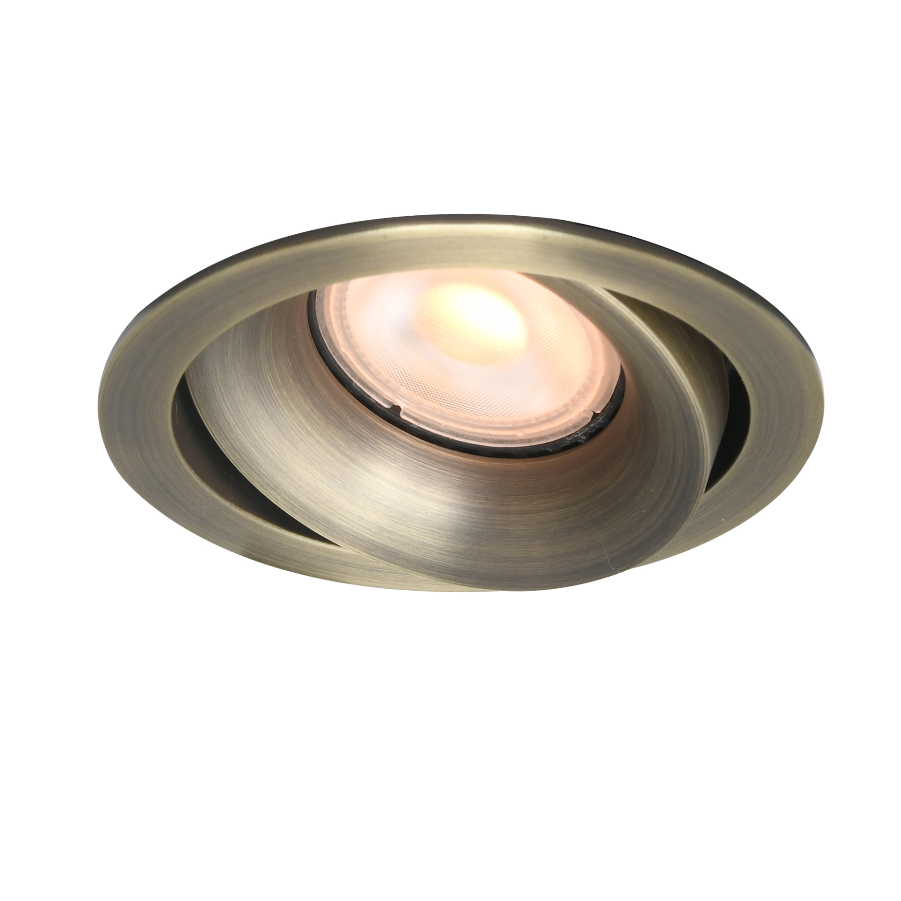 Artdelight Alice - spot encastré - Ø 90 mm, Ø 83 mm taille d"encastrement - bronze antique