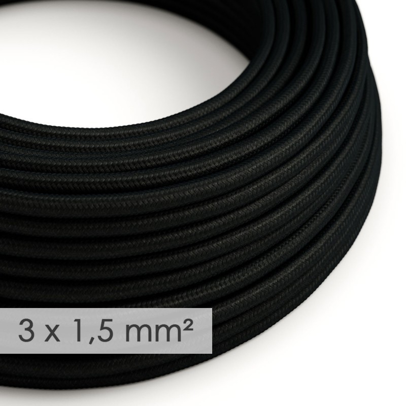 Creative Cables - ,5mm² cordon textile - par - noir
