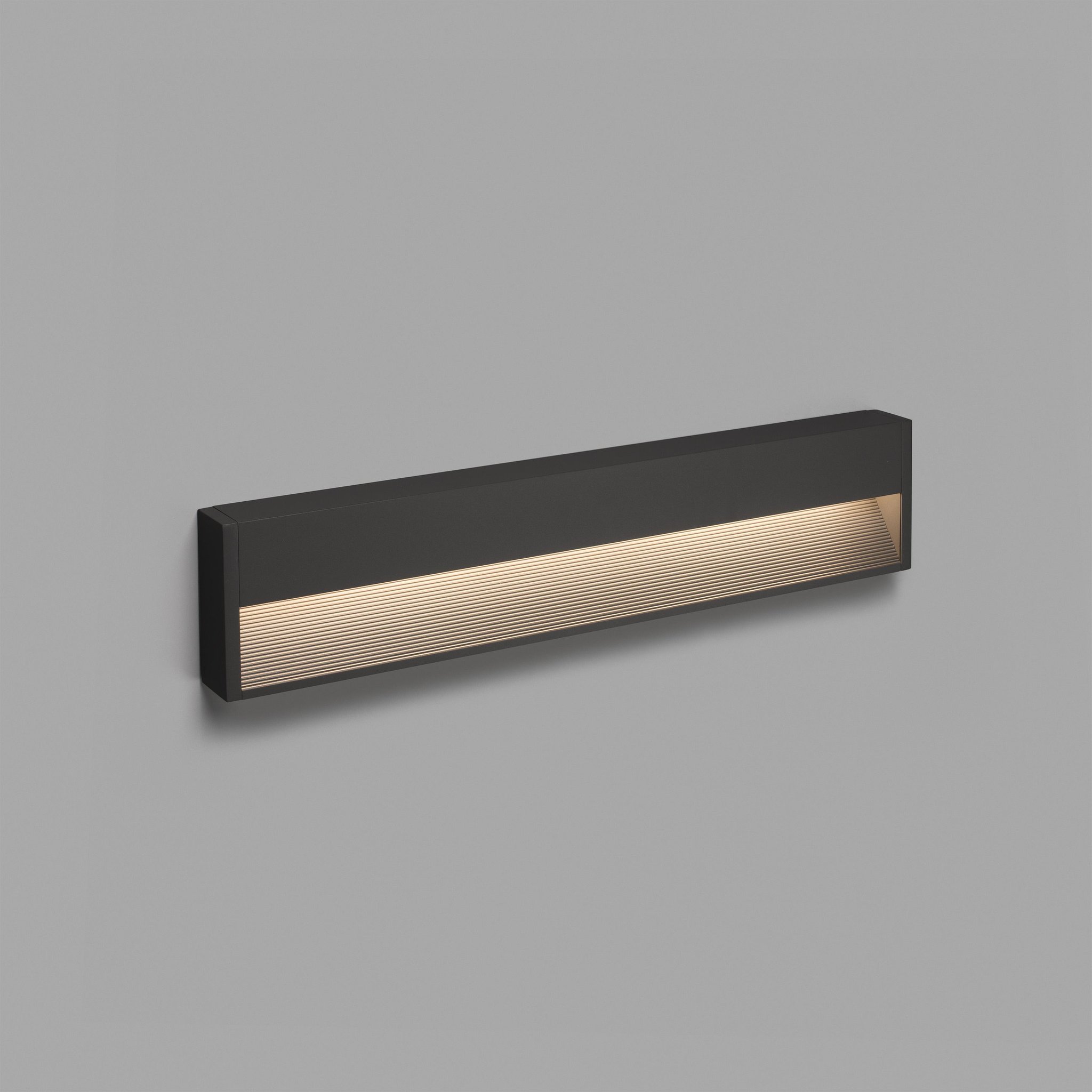 Faro Grada - applique murale - ,6 x 12,8 cm - 12W LED inclus - IP54 - gris foncé