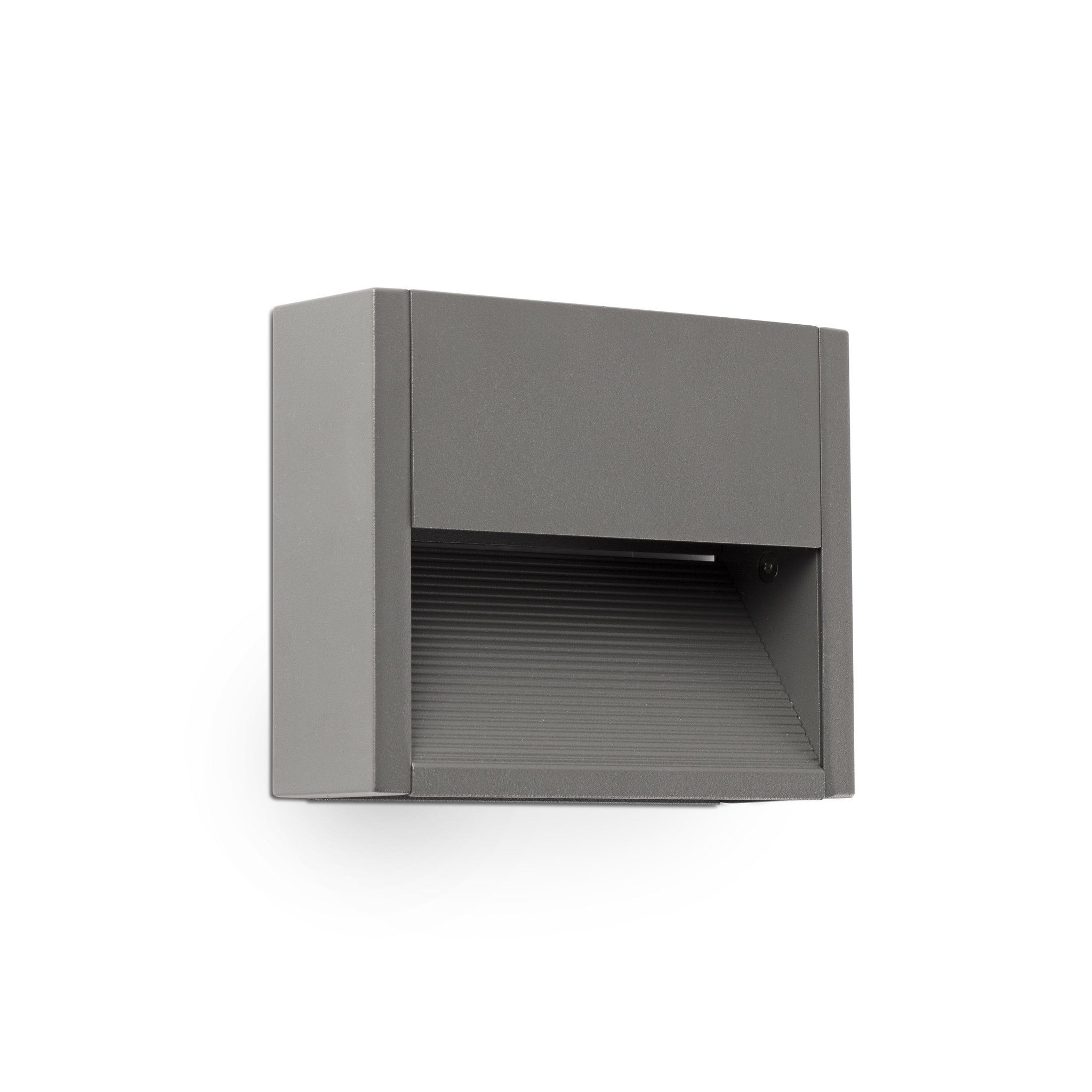 Faro Grada - applique murale - 15,7 x 4,6 x 12,8 cm - 3W LED inclus - IP54 - gris foncé