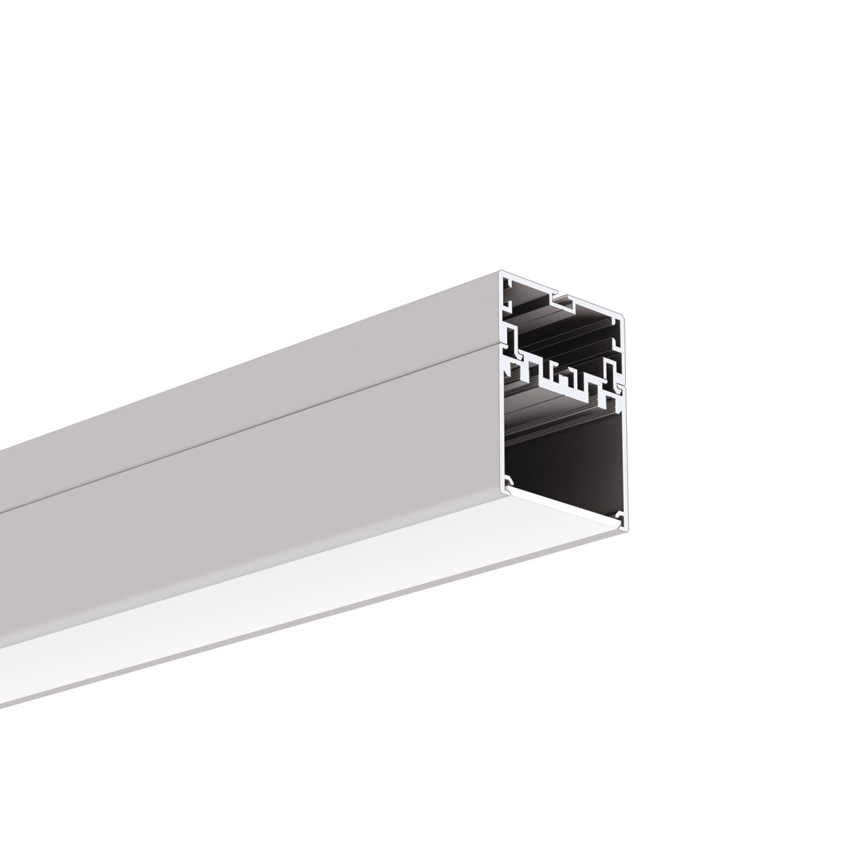 Klus 4050 - profilé LED - 3,7 x 5, - argent anodisé