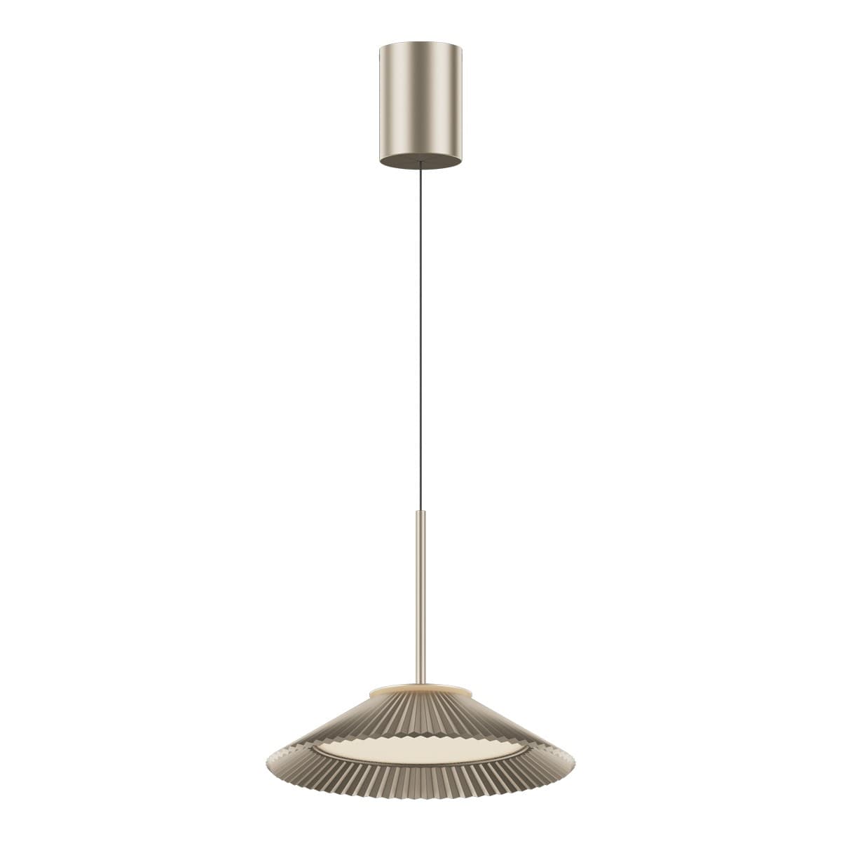 VK Lighting Amelie - lampe suspendue - Ø ,2 cm - 18W dimmable LED inclus - or champagne