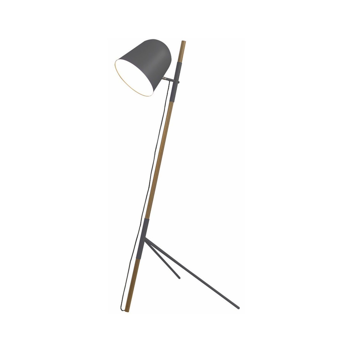 Artdelight Sensa - lampadaire - - noir et marron clair