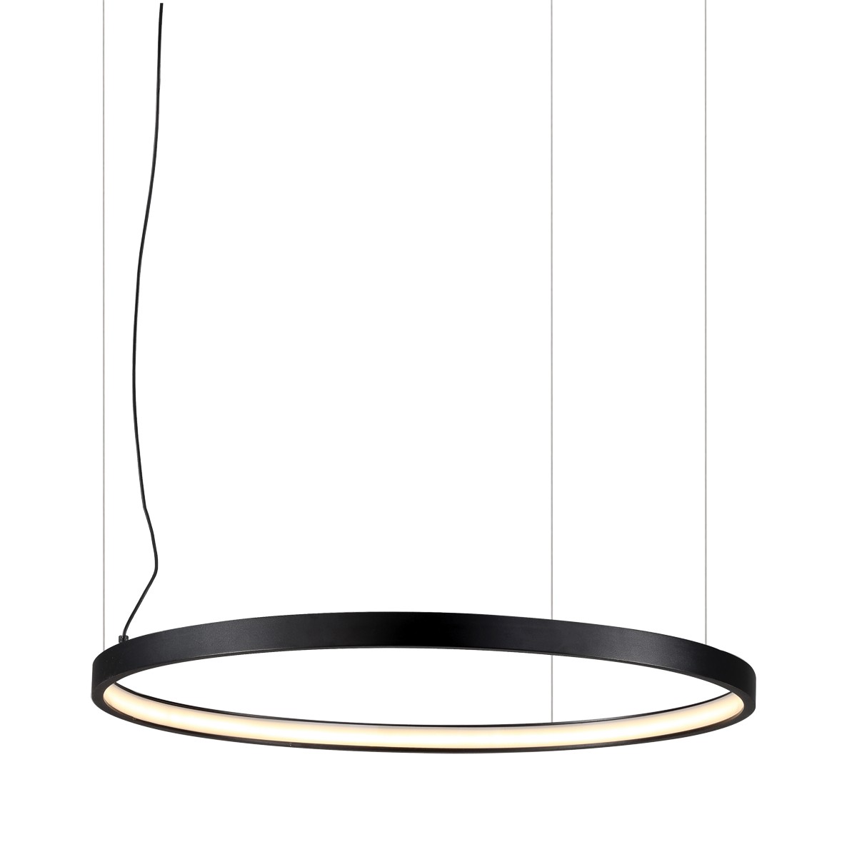 VK Lighting Circulus - lampe suspendue - Ø 65,9 x - 30W LED dimmable inclus - noir
