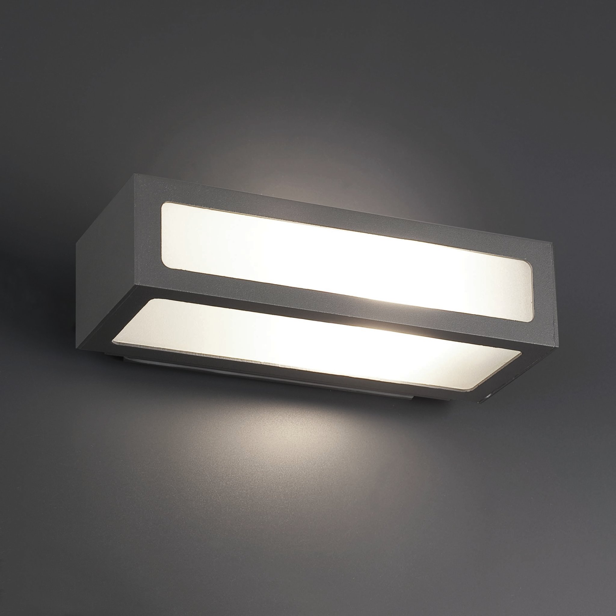 Faro Natron - applique murale - x 7 cm - IP54 - gris foncé