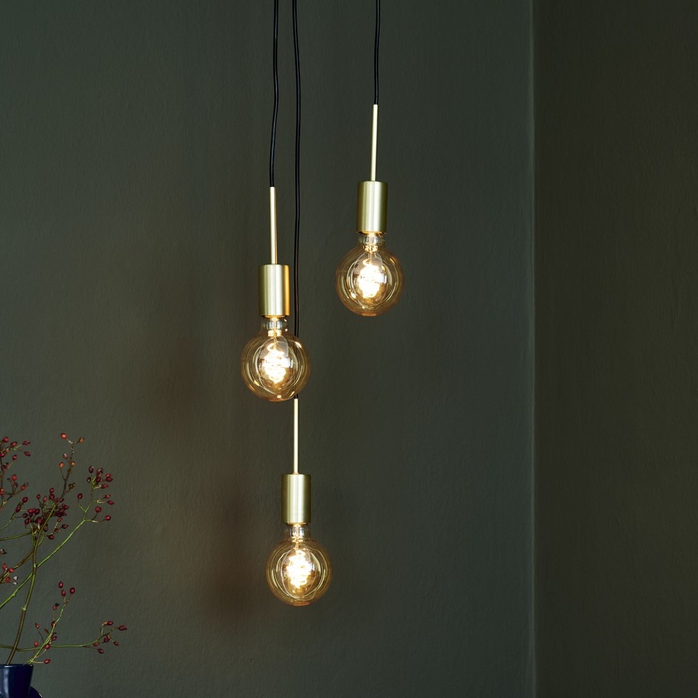 Nordlux Paco - lampe suspendue - Ø 22,6 x 217,3 cm - laiton