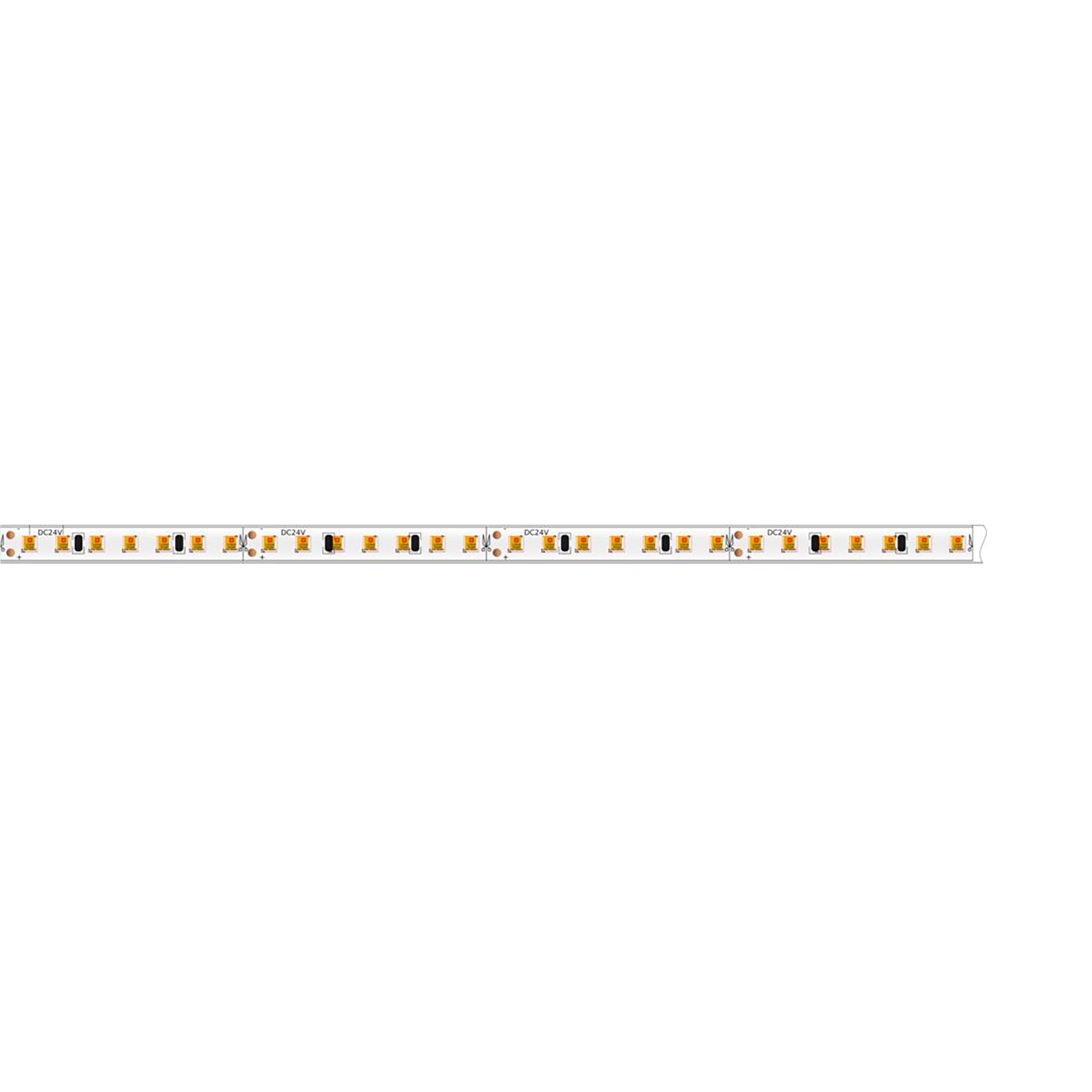 Klus Bande LED - largeur 0,7 cm, longueur - 24Vdc - dimmable - 9,1W LED par mètre - 196 LED par mètre - IP65