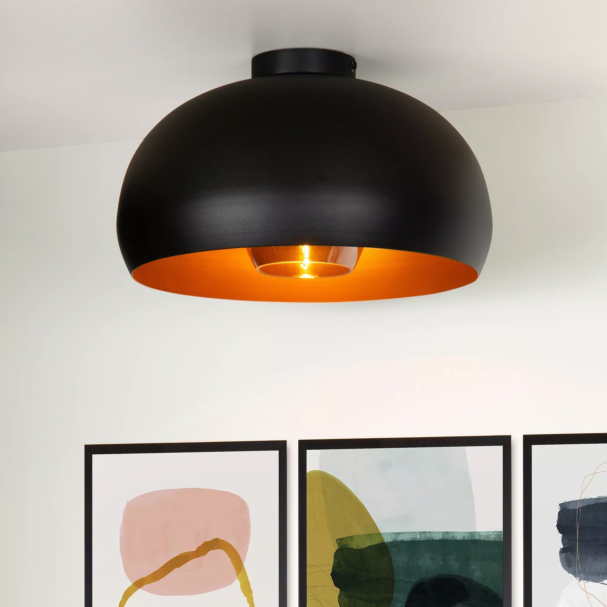 Lucide Sharan - plafonnier - Ø ,5 cm - noir