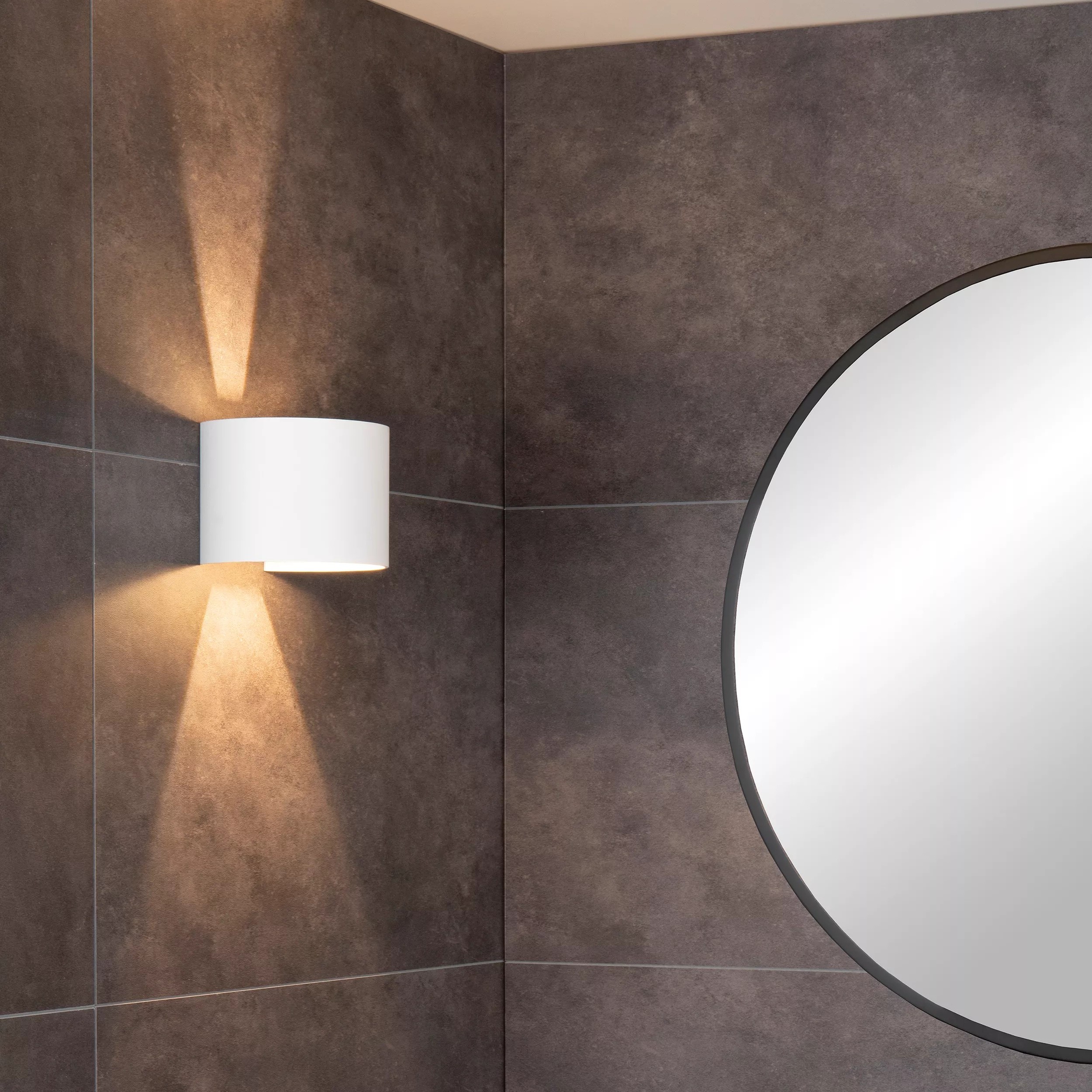 Lucide Axi Round - applique murale avec 2 faisceaux réglables - 13,5 x 11,5 x - 6W LED inclus - blanc