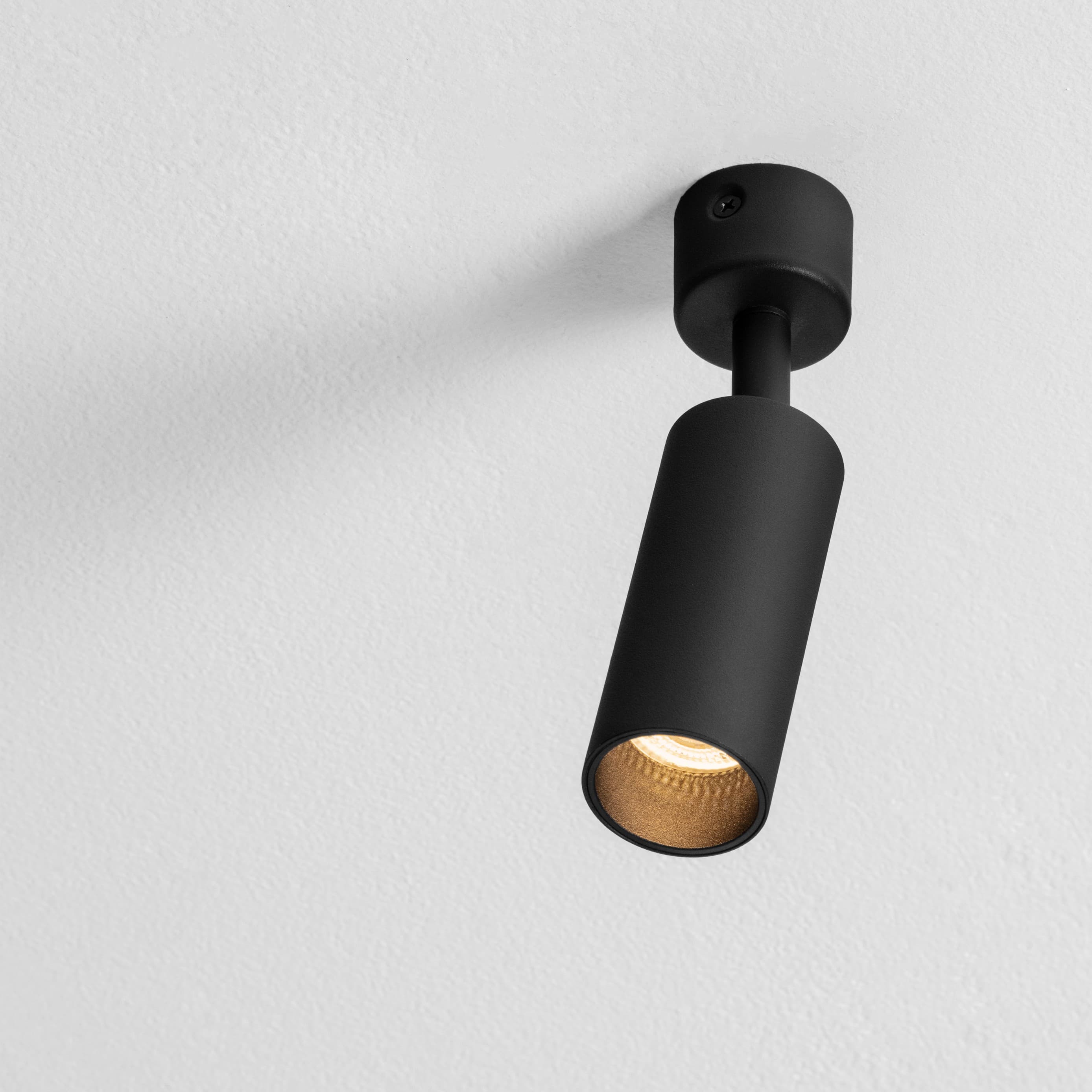 Nova Luce Mor - spot en saillie - Ø cm - noir