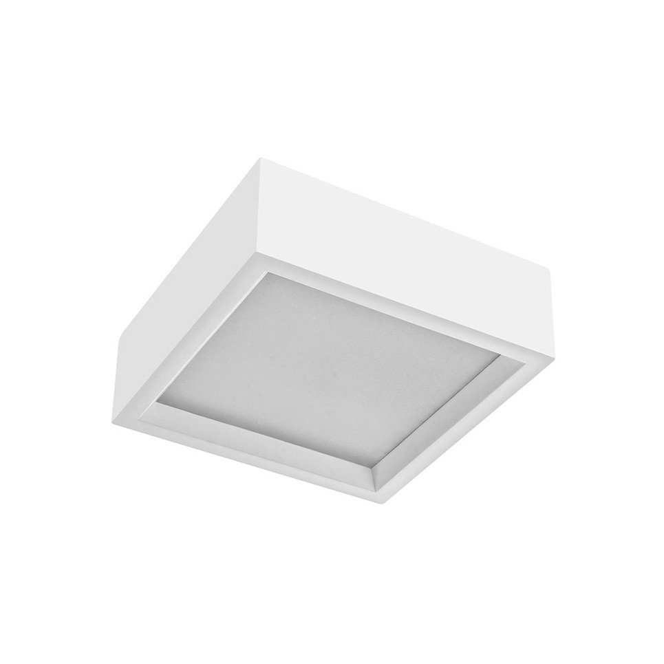 Nova Luce Belina - plafonnier - x 8,5 cm - plâtre blanc