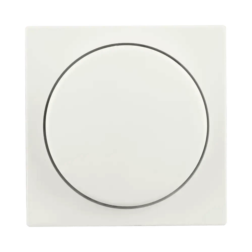 Ion Industries V1/J1 - plaque centrale avec un seul bouton variateur - blanc mat