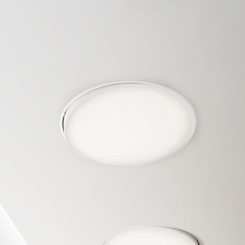 Nova Luce Perfect Profile Trimless - spot encastré - Ø 840 mm, 830 mm encastré - 80W LED dimmable inclus - 3000K - blanc